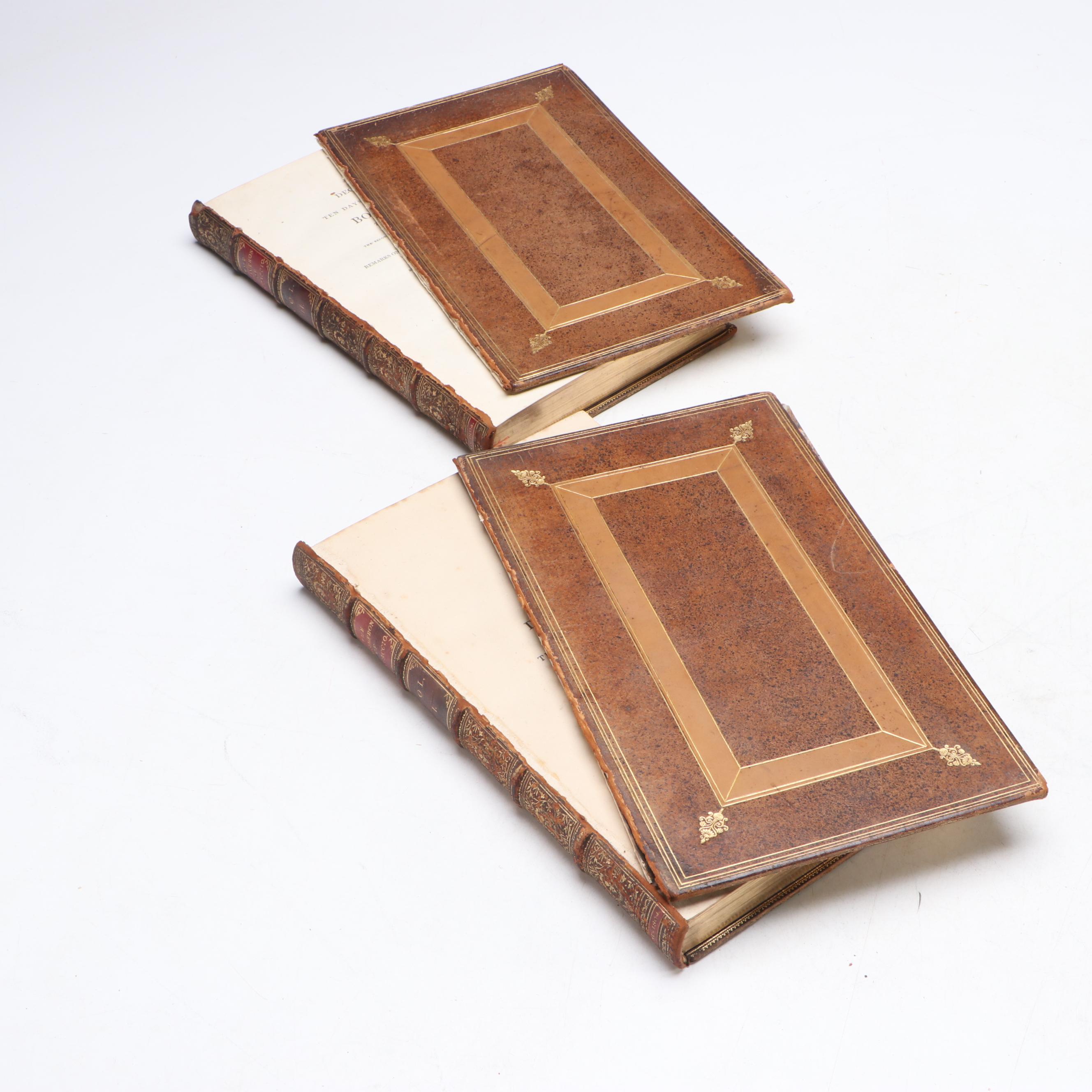 "The Decameron" Volumes I and II by Giovanni Boccaccio, 1804