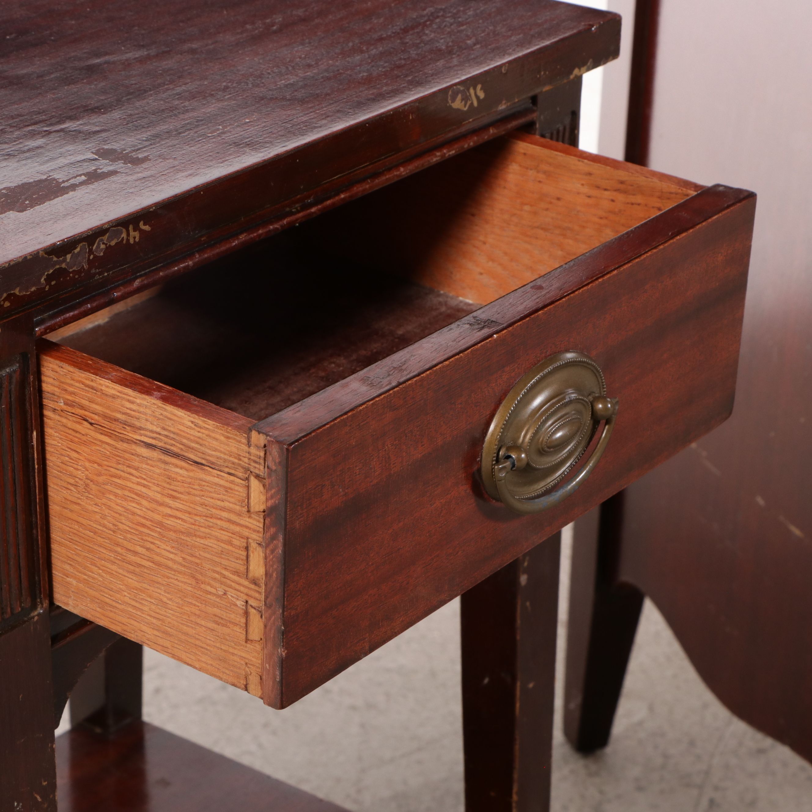 Hepplewhite Style Mahogany Chests of Drawers with Nightstand