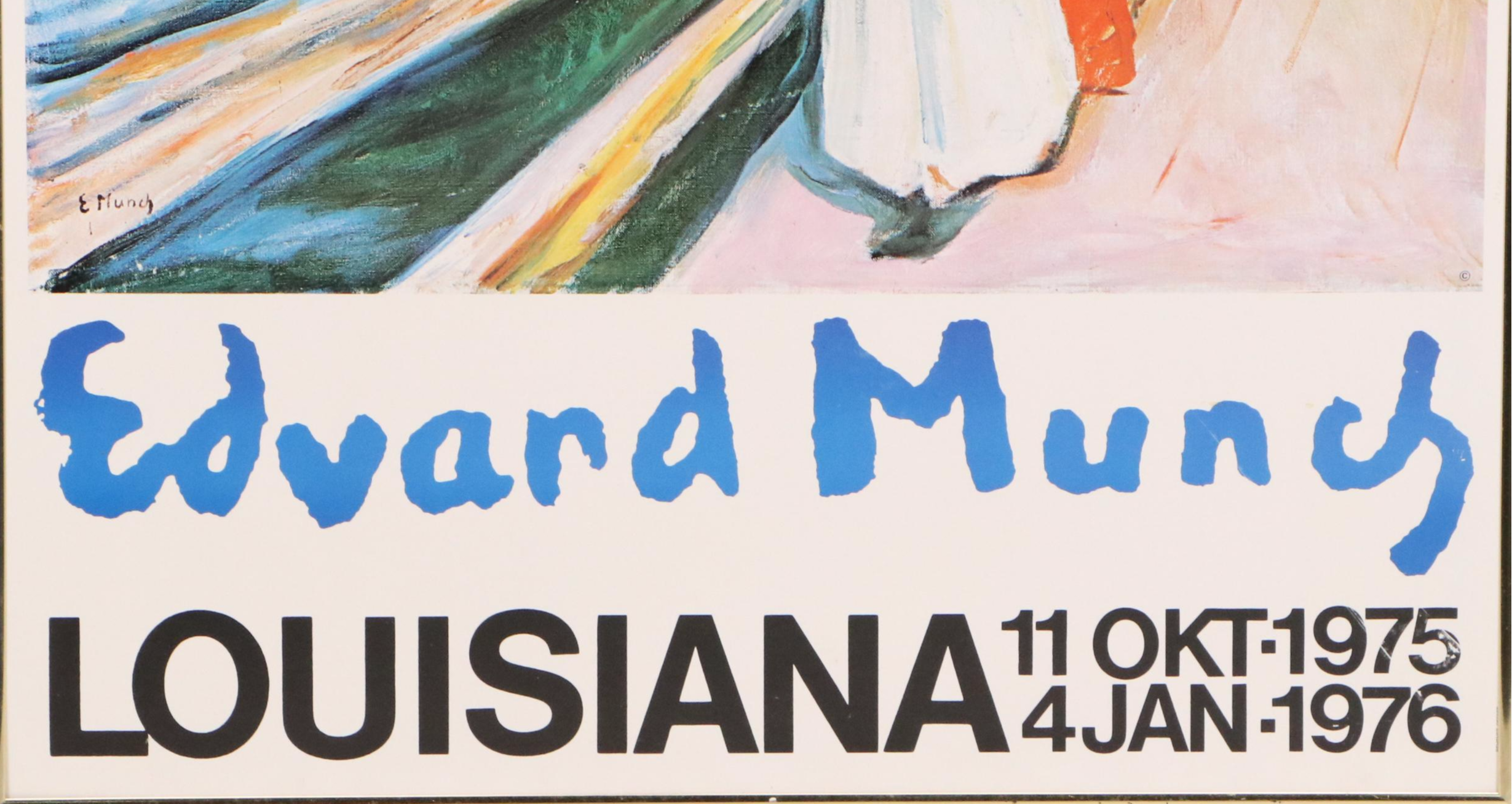 Louisiana MOMA Edvard Munch Exhibition Poster, 1975-76