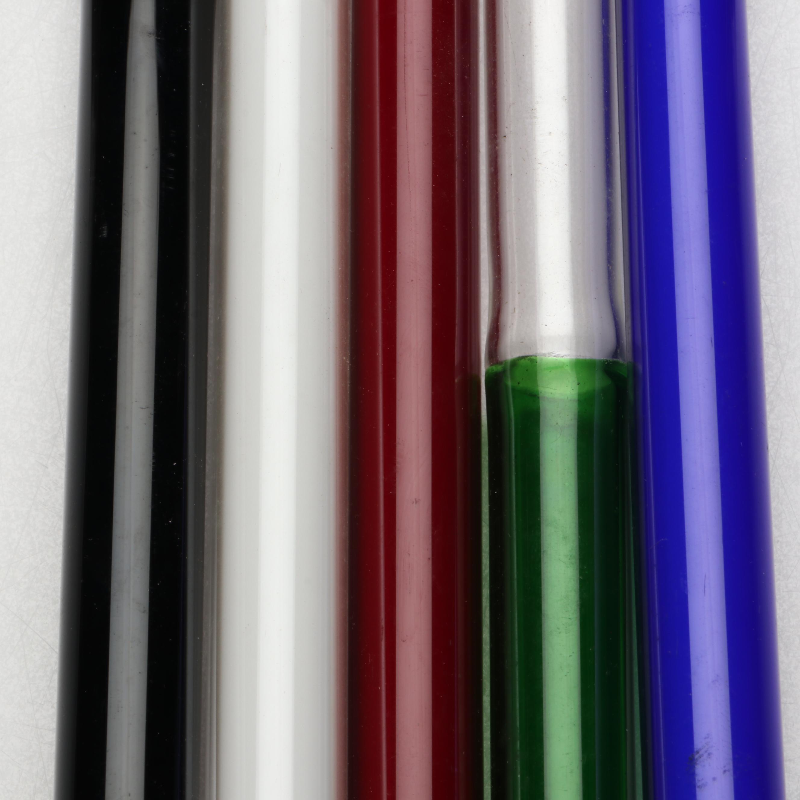 Multicolor Bent Glass Neon Tubes