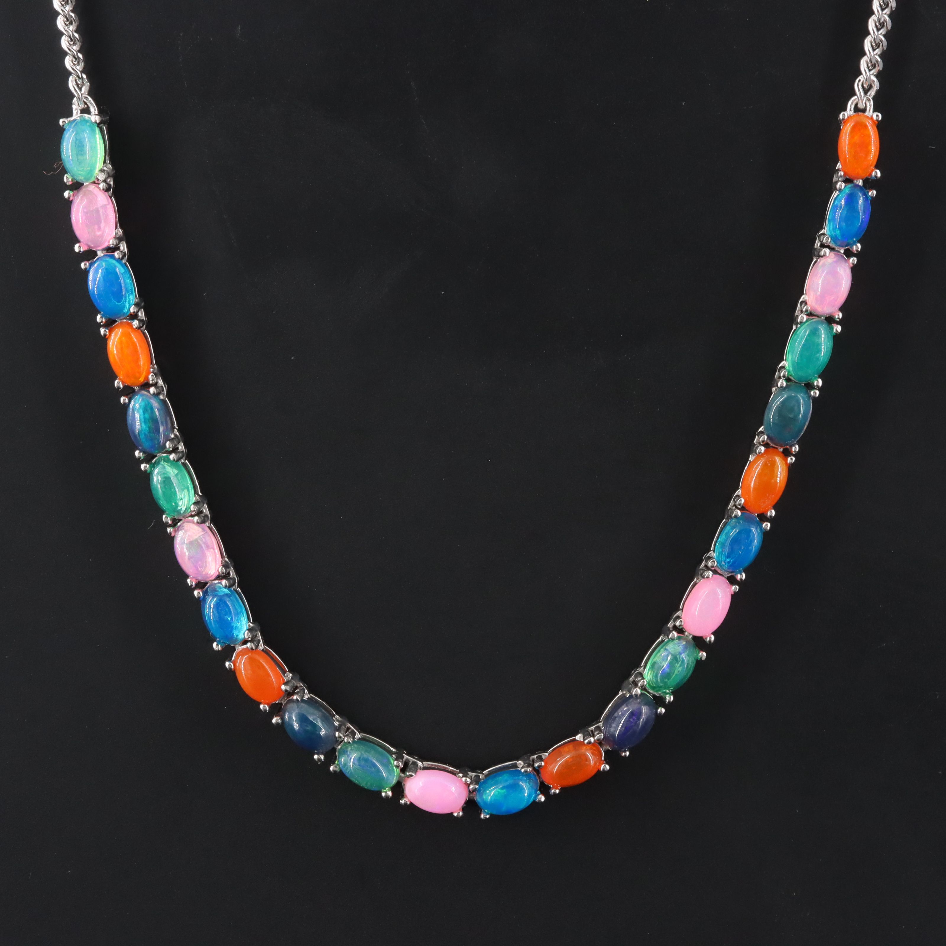 Sterling Opal Necklace