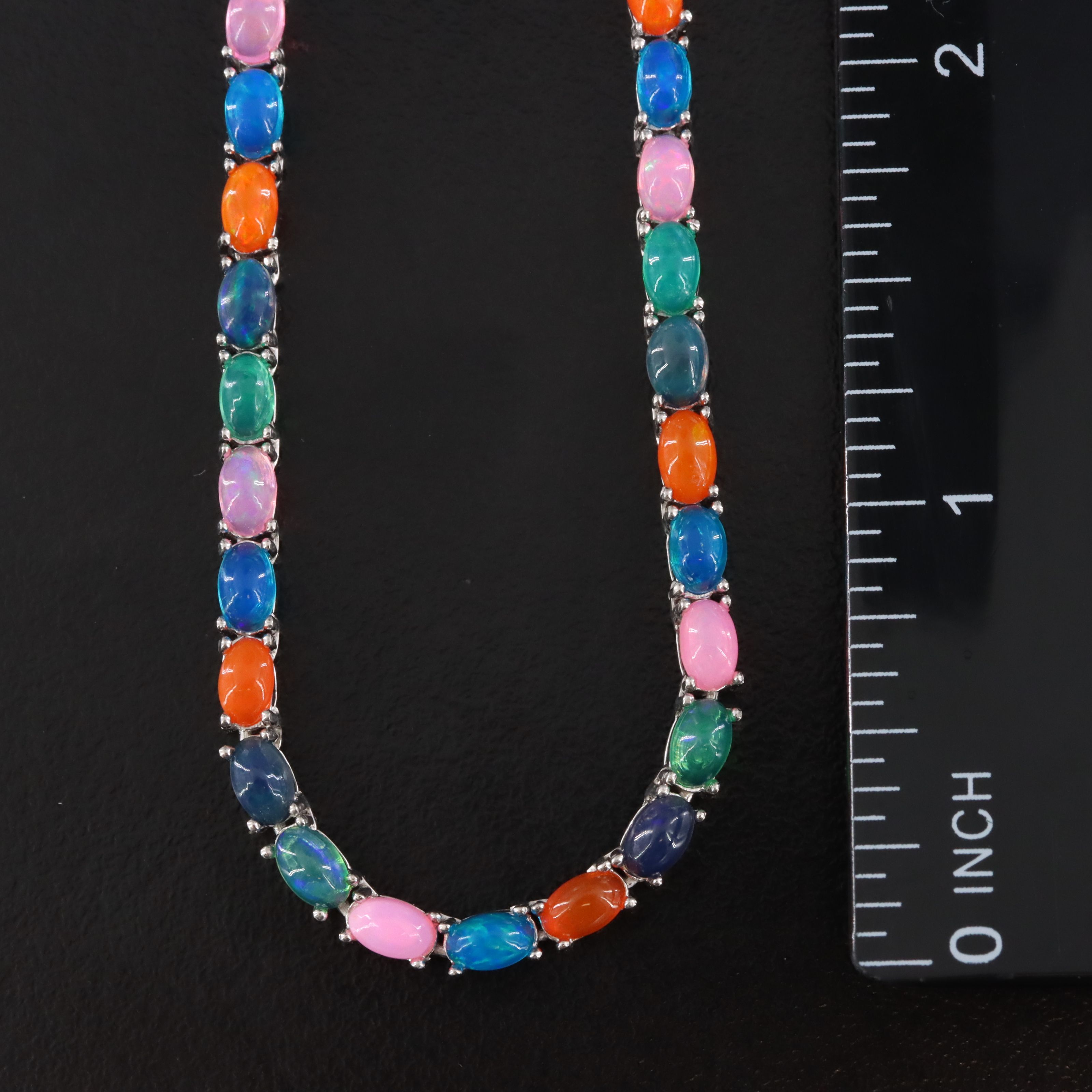 Sterling Opal Necklace