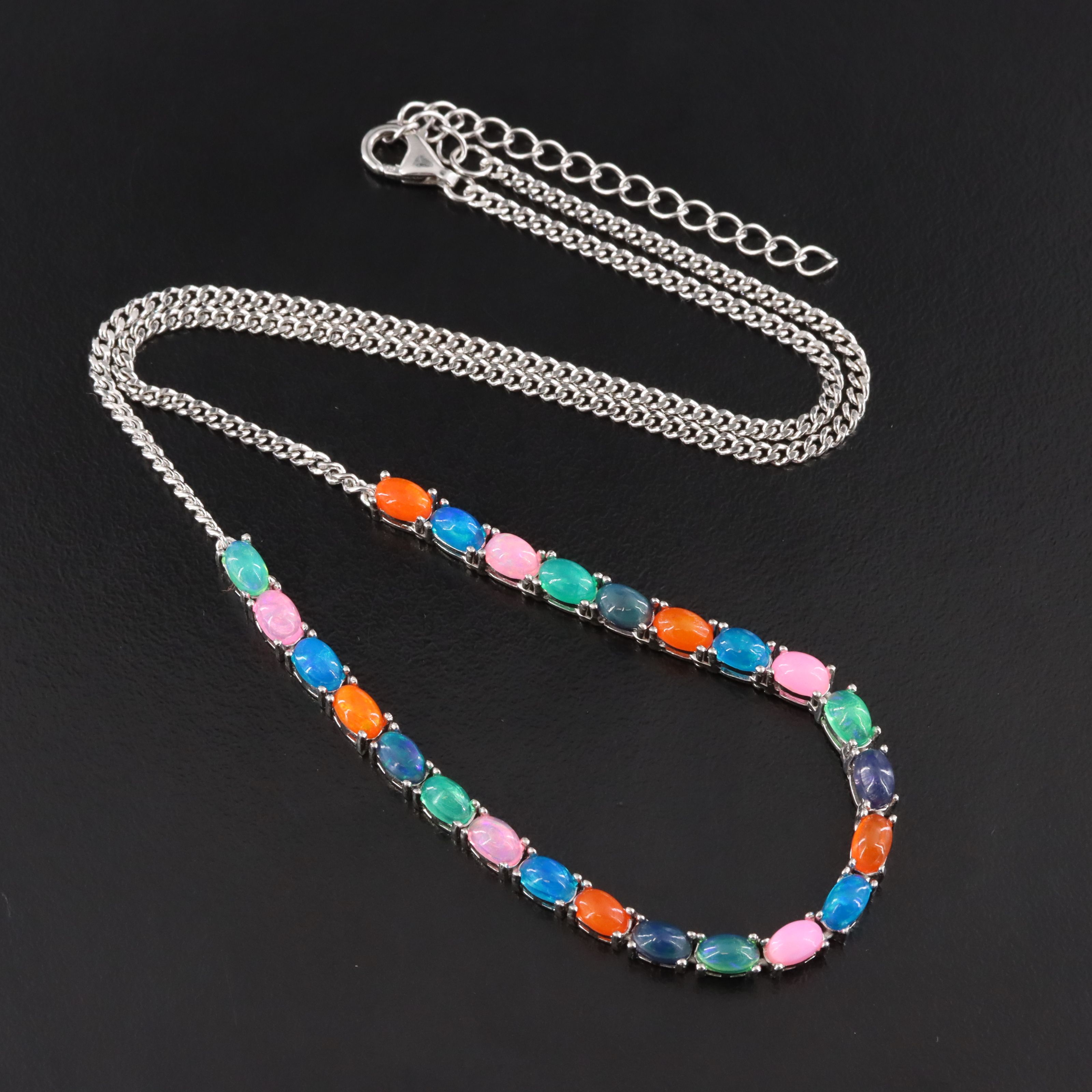 Sterling Opal Necklace