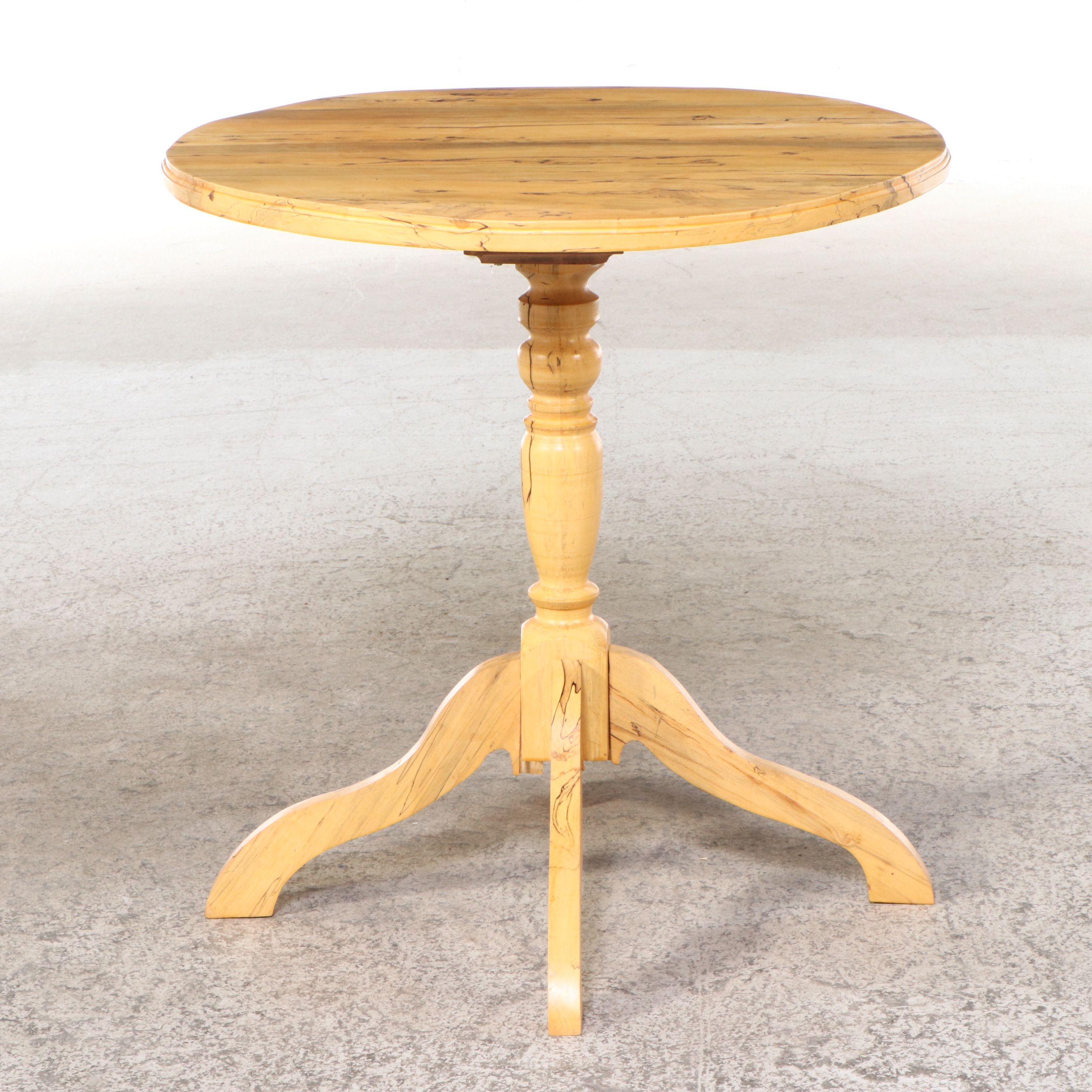 Artisan Handcrafted Spalted Wood Accent Tables