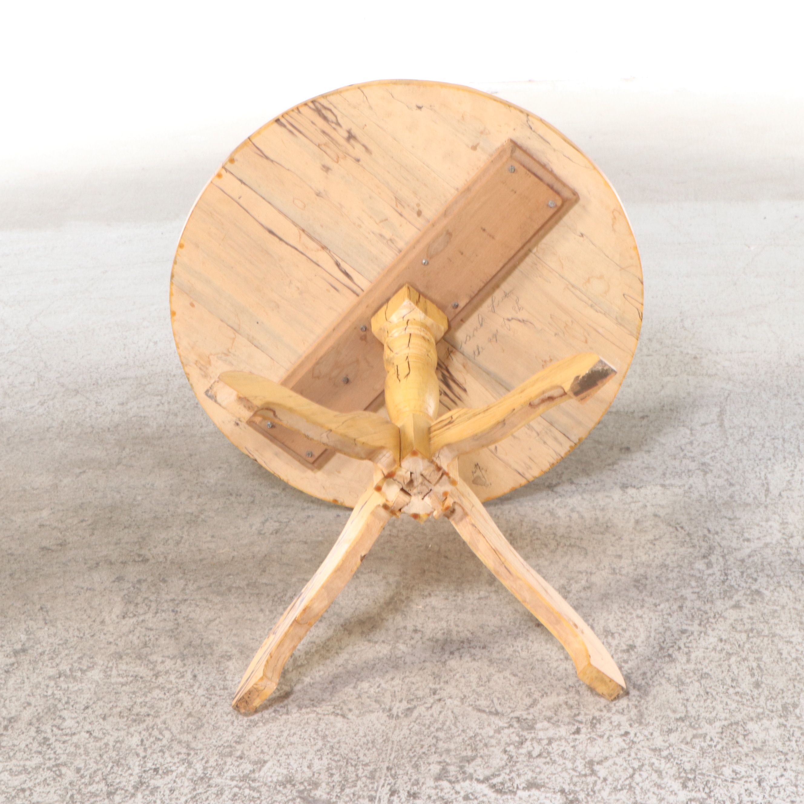 Artisan Handcrafted Spalted Wood Accent Tables