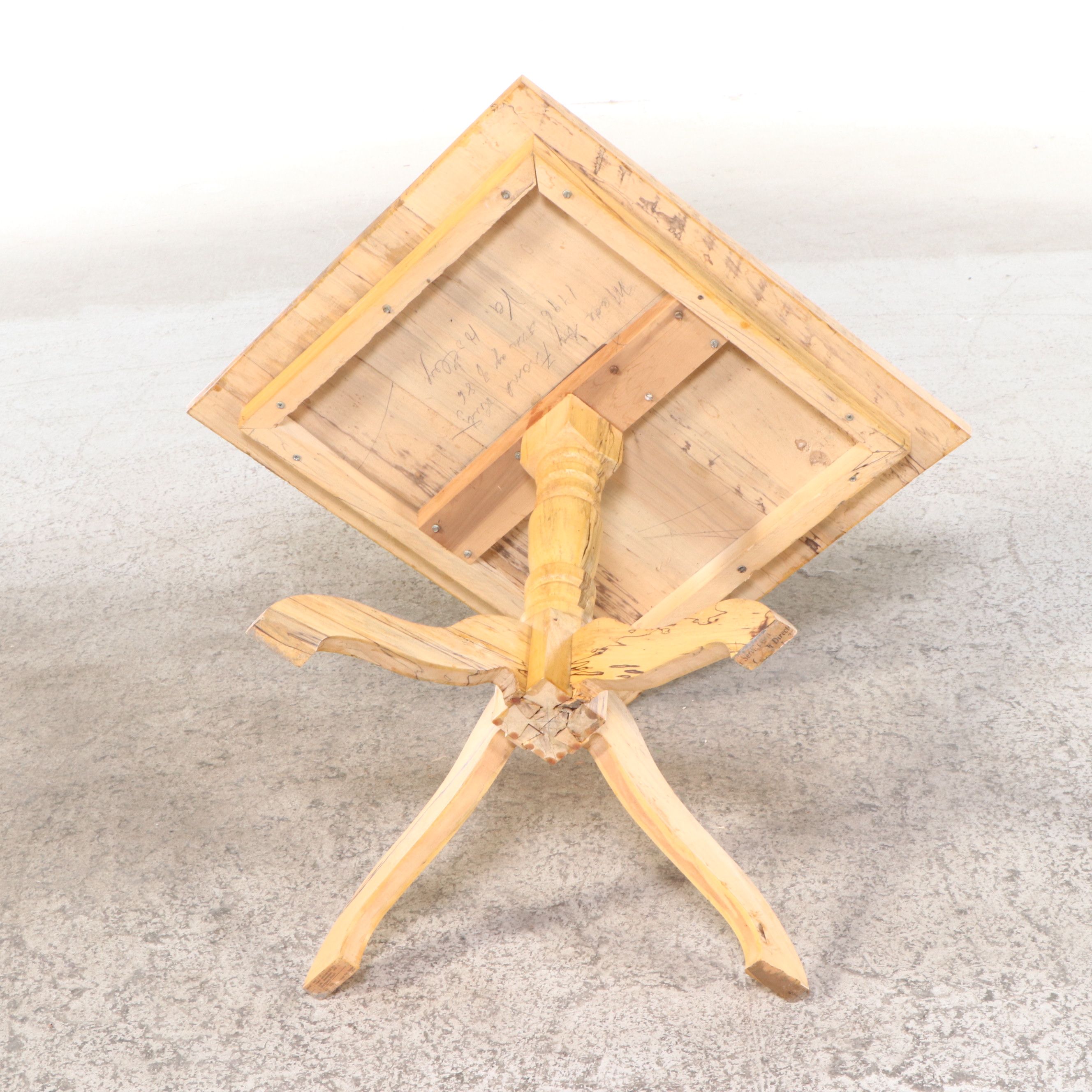 Artisan Handcrafted Spalted Wood Accent Tables