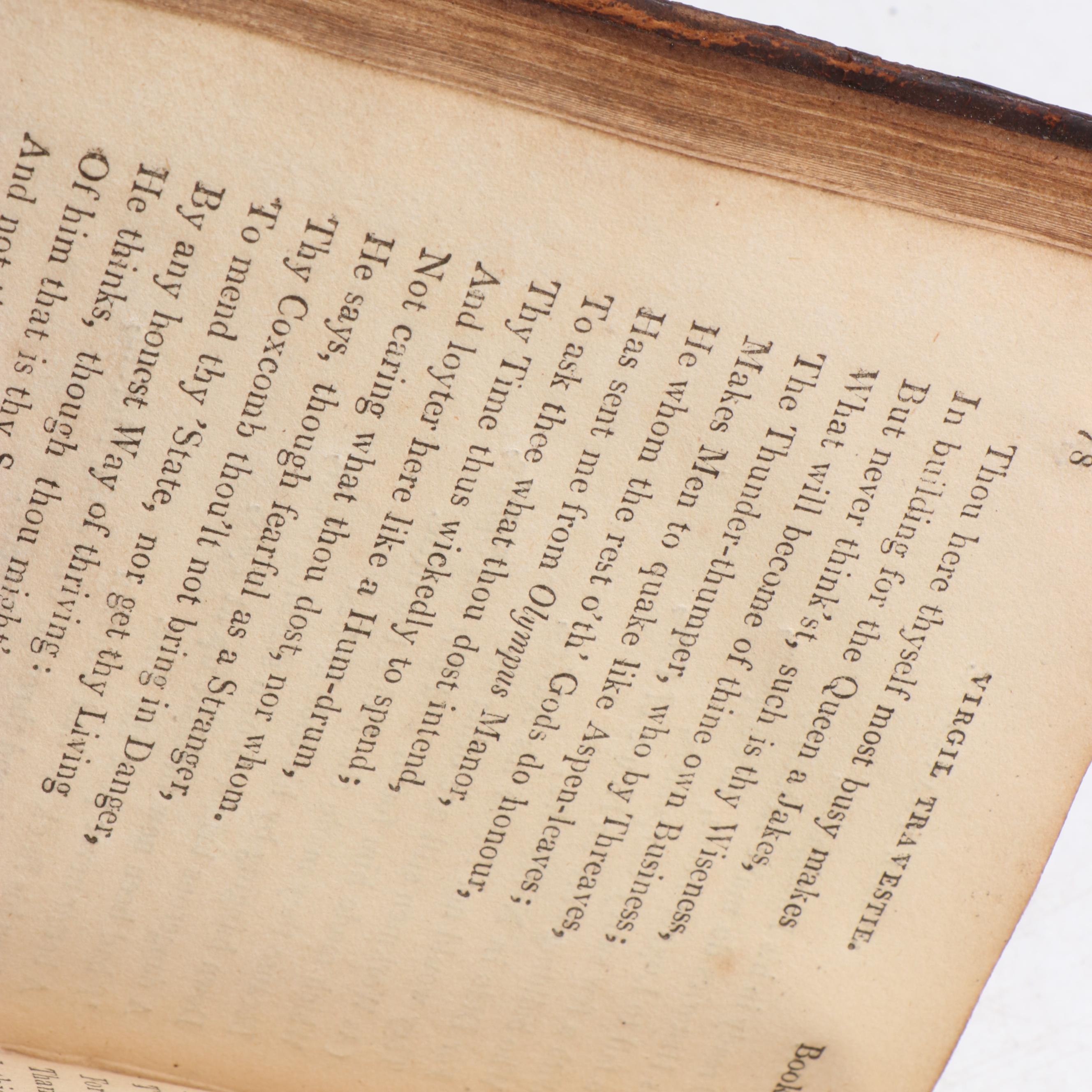 Fourteenth Edition "Virgil Travestie" by Charles Cotton, 1807