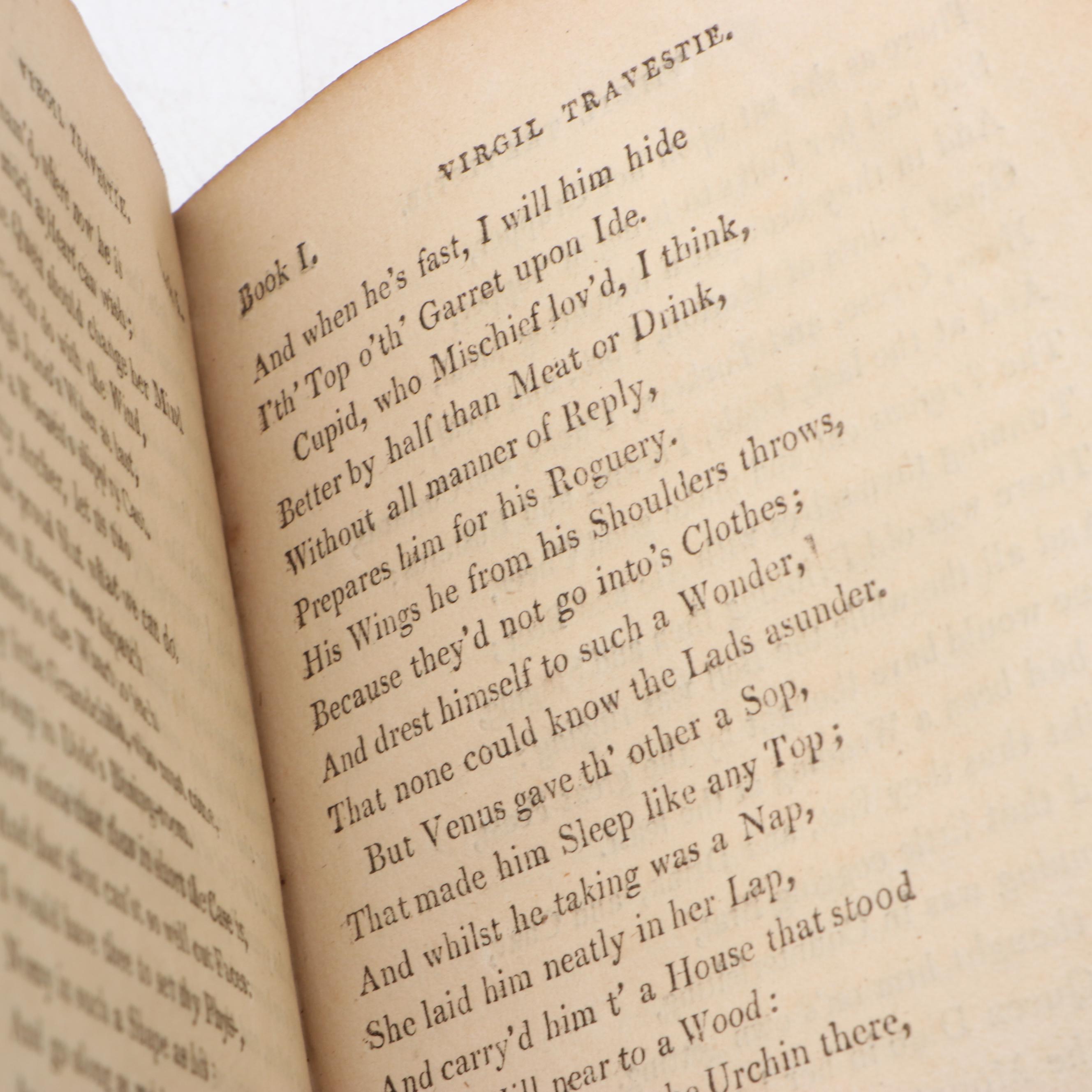 Fourteenth Edition "Virgil Travestie" by Charles Cotton, 1807