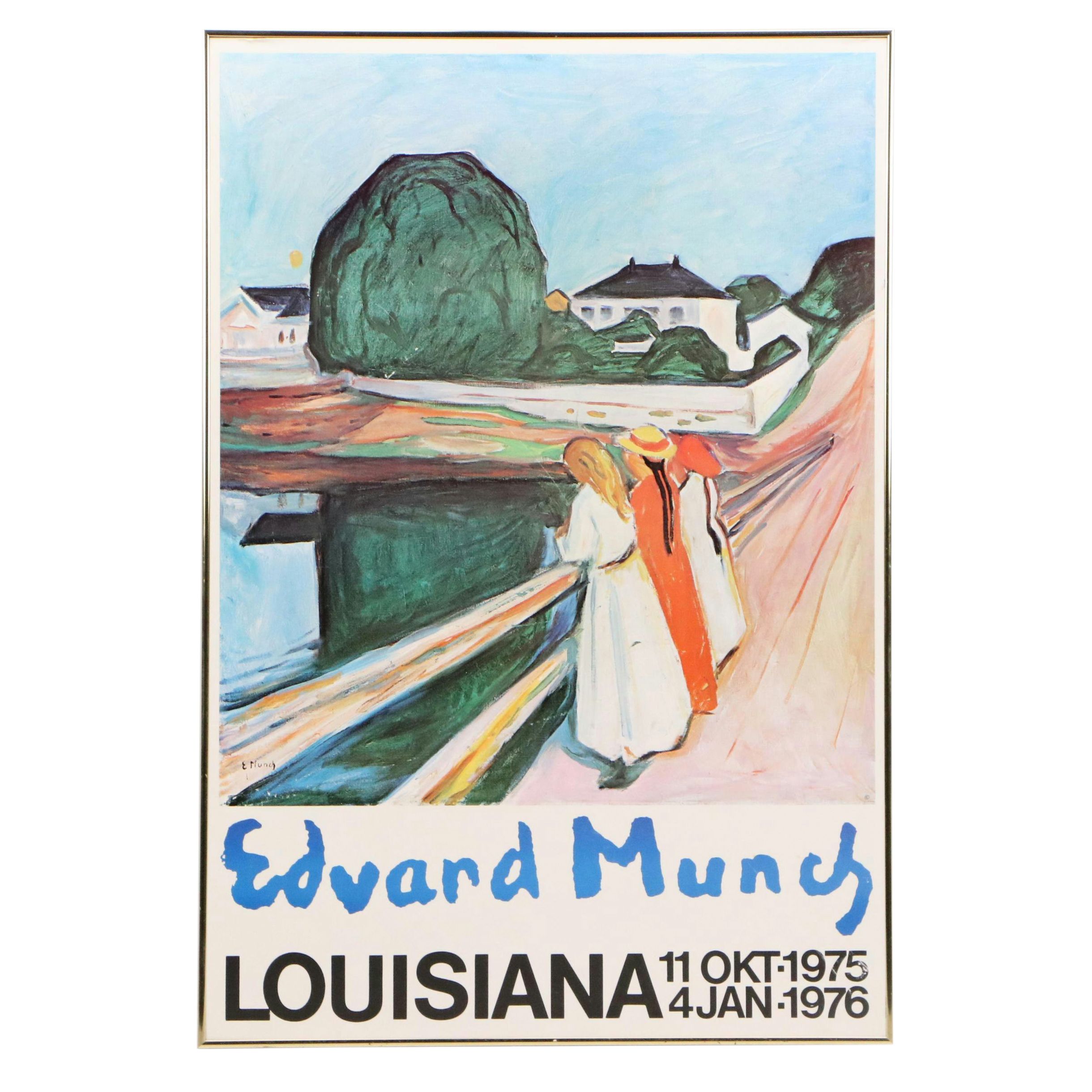 Louisiana MOMA Edvard Munch Exhibition Poster, 1975-76