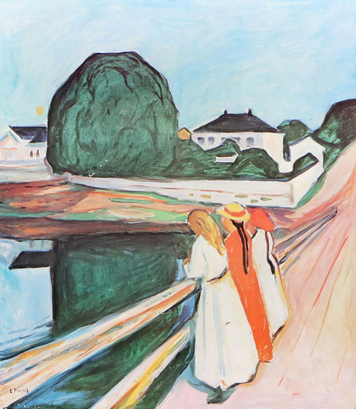 Louisiana MOMA Edvard Munch Exhibition Poster, 1975-76