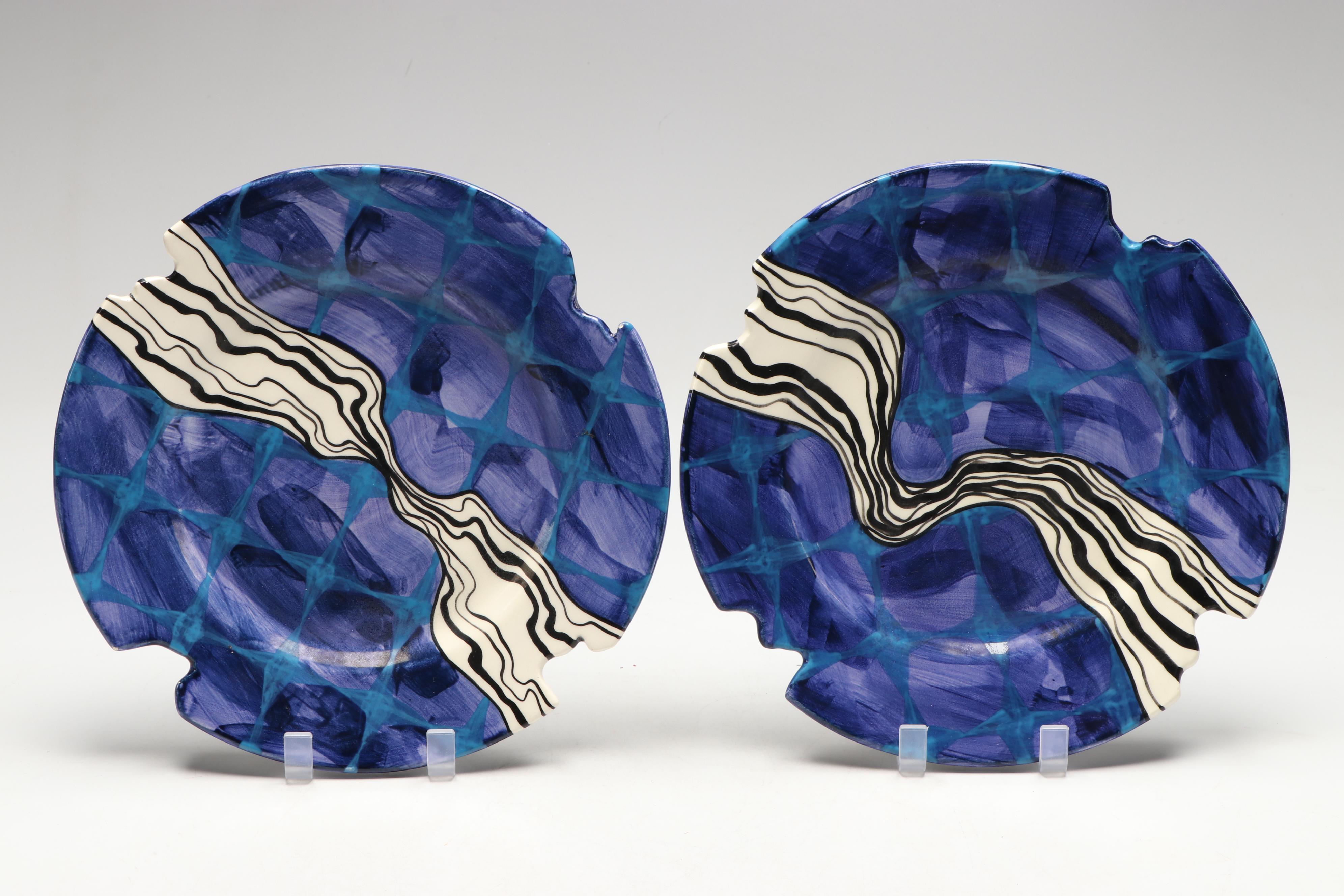 Linda Lee Patterned Ceramic Dinner Plates