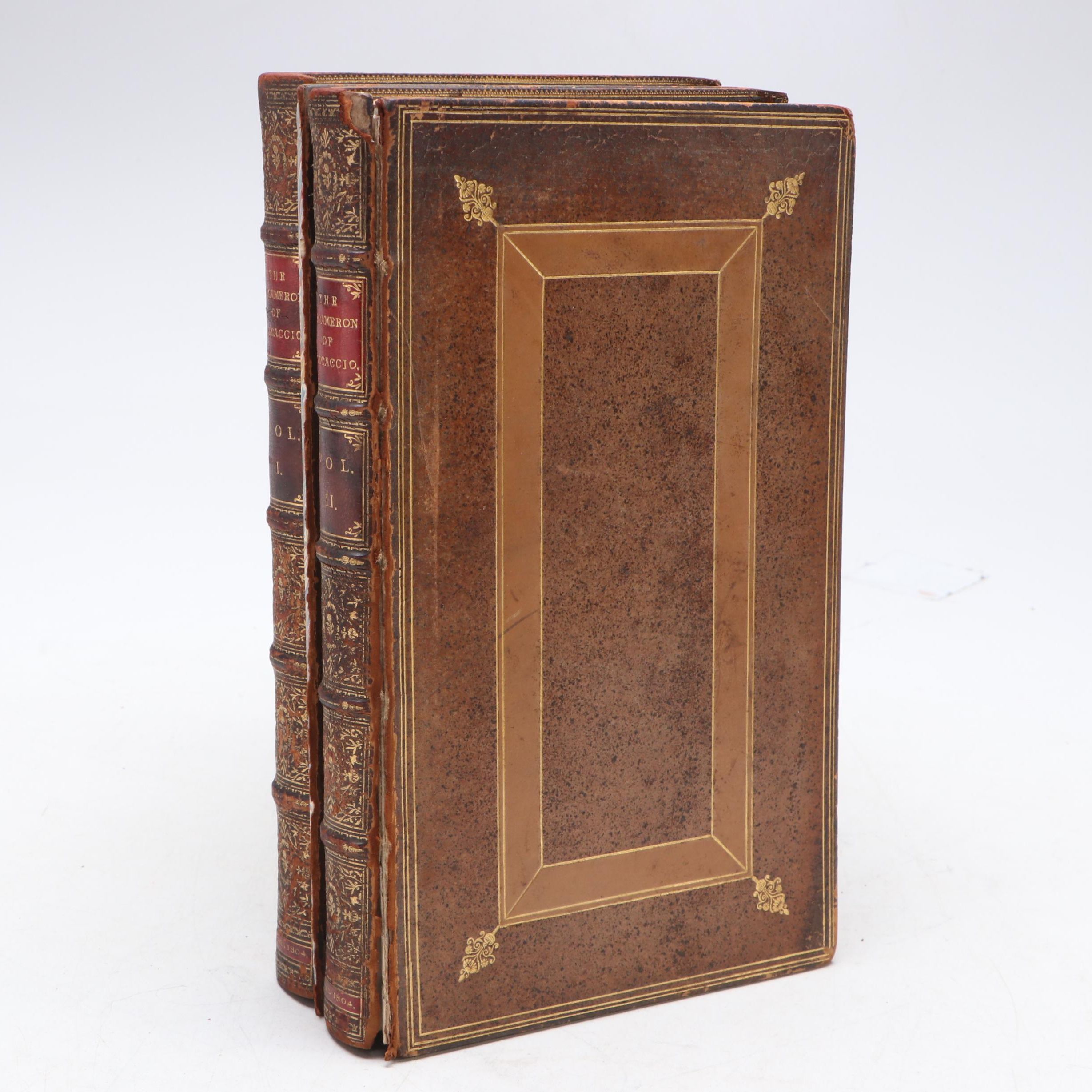 "The Decameron" Volumes I and II by Giovanni Boccaccio, 1804