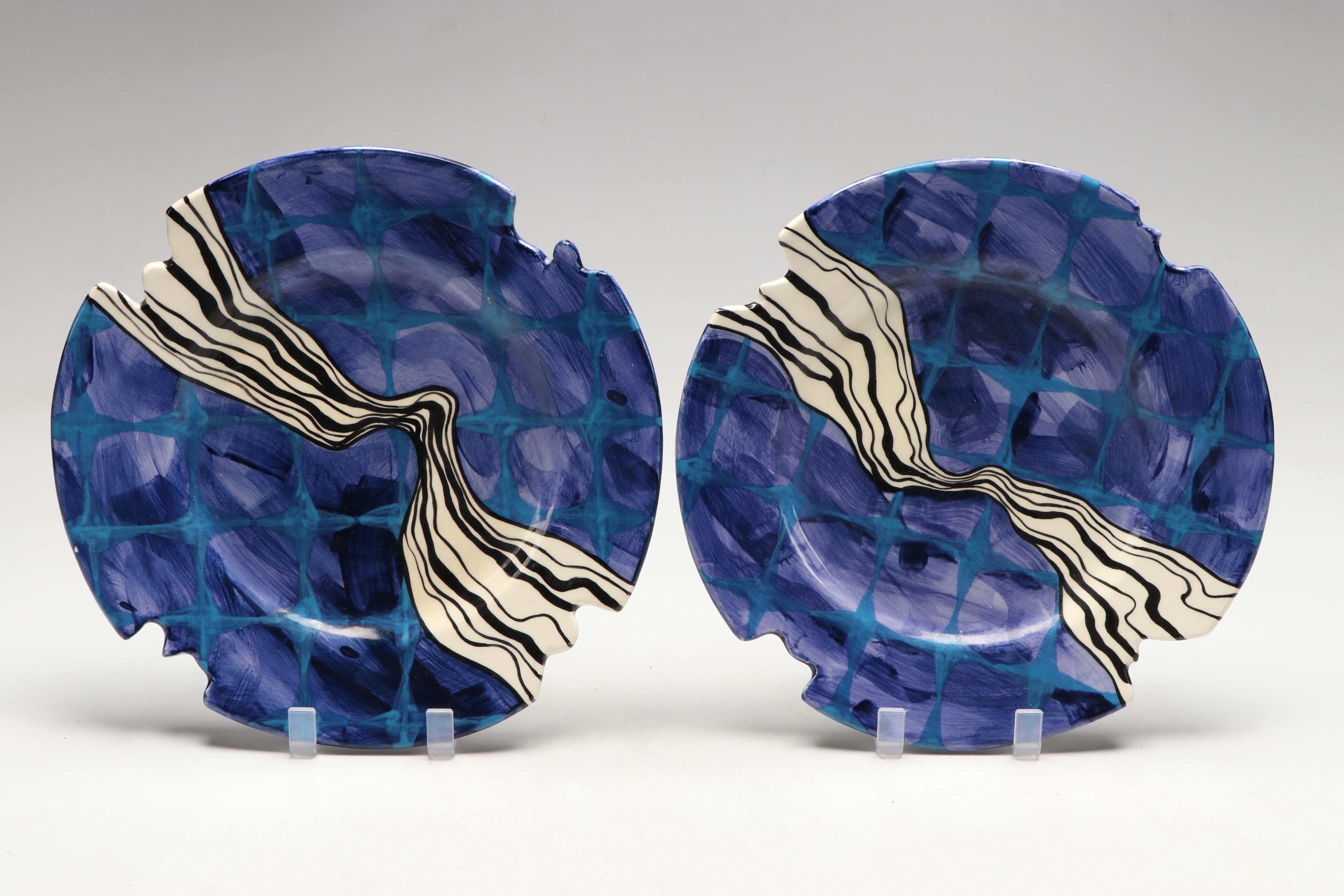 Linda Lee Patterned Ceramic Dinner Plates