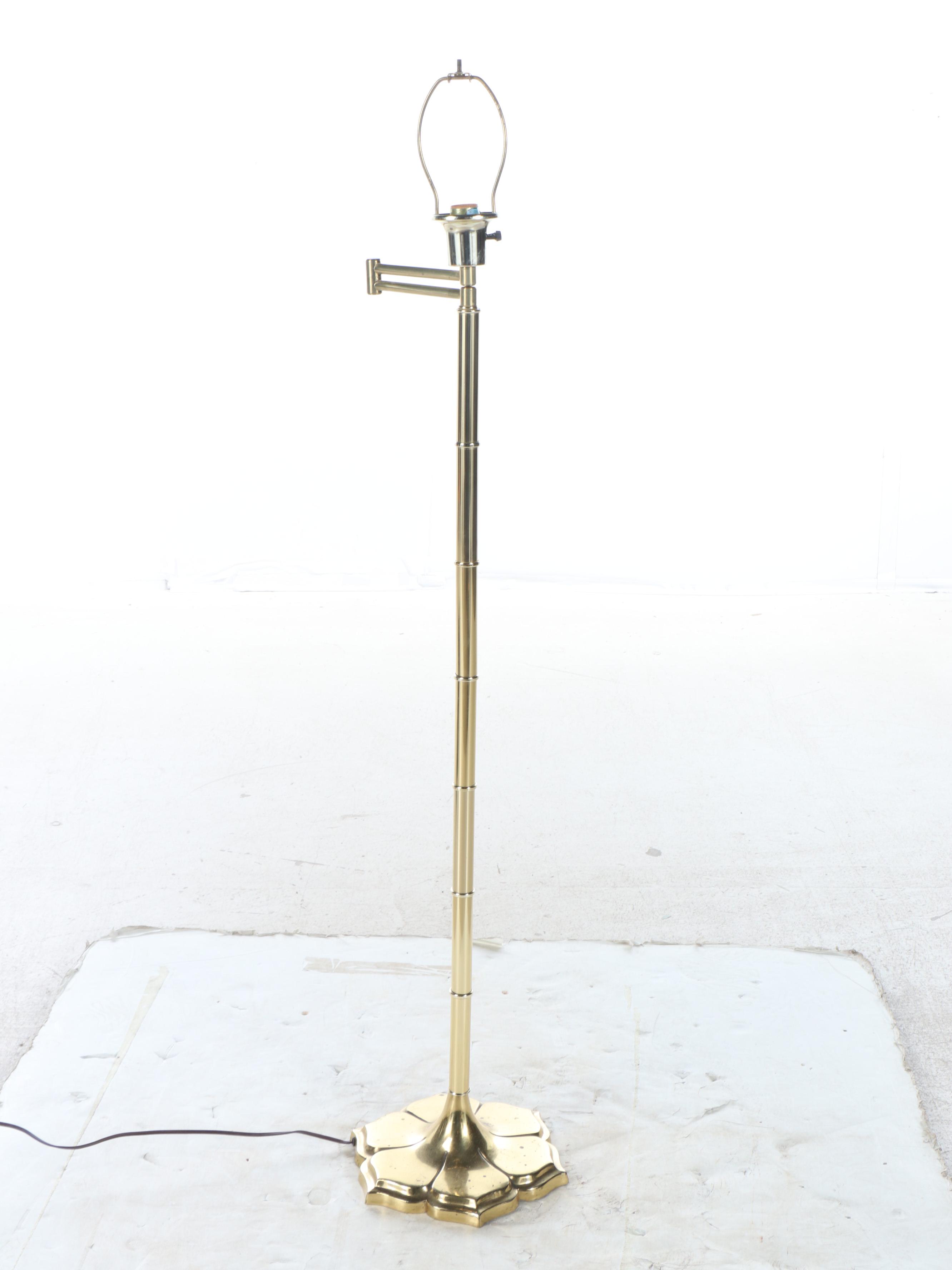 Adjustable Brass Floor Lamp