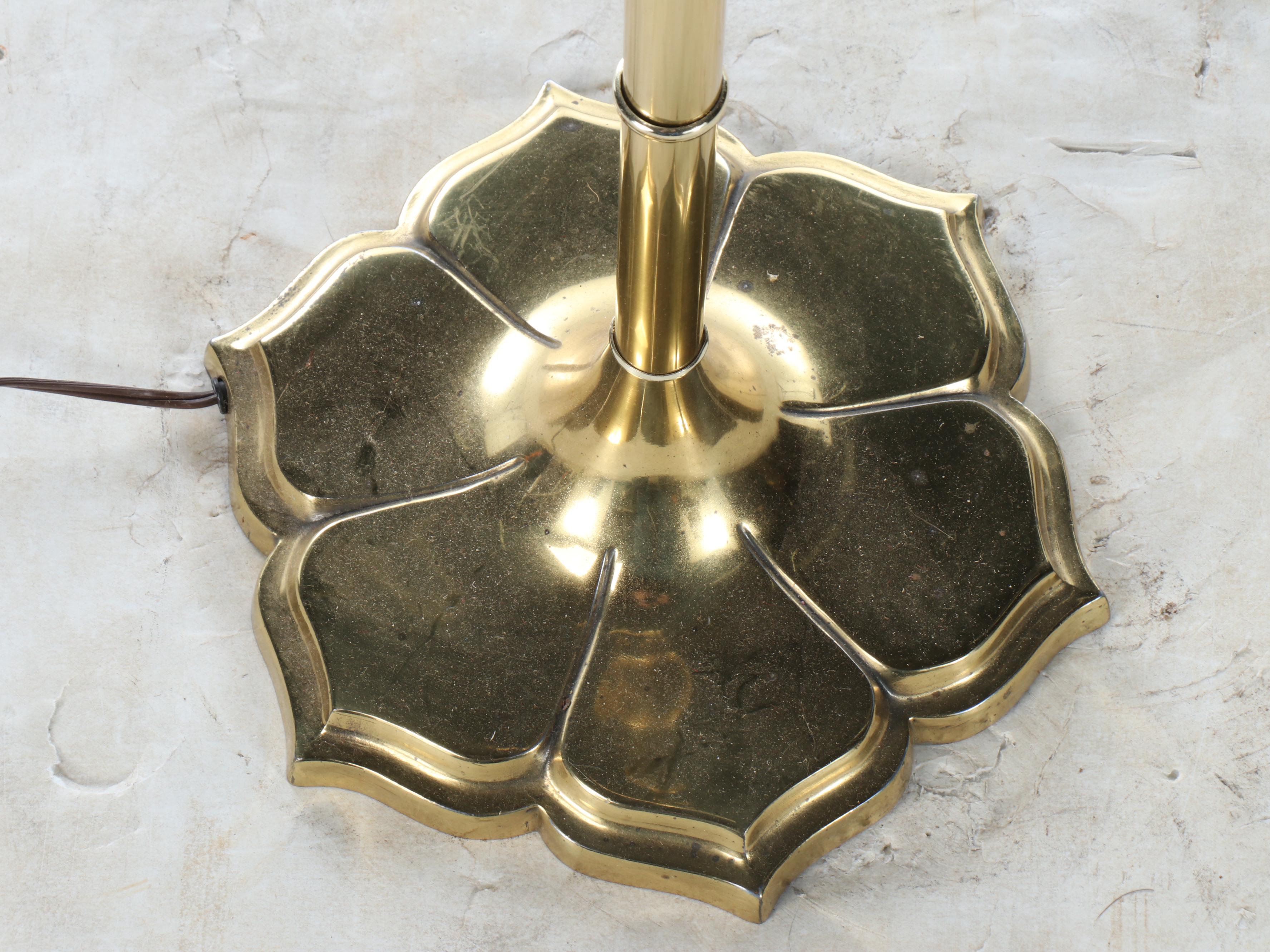 Adjustable Brass Floor Lamp