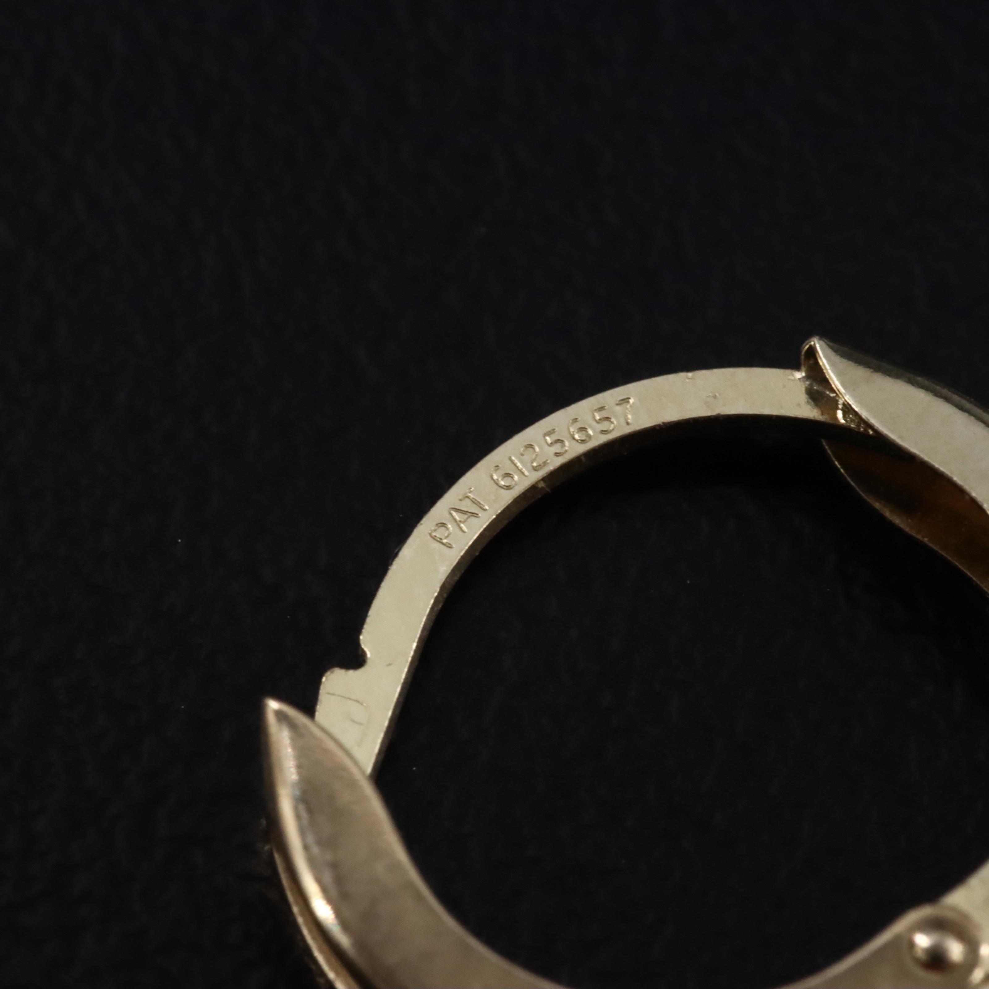 14K Pearl Drop Hoop Earrings