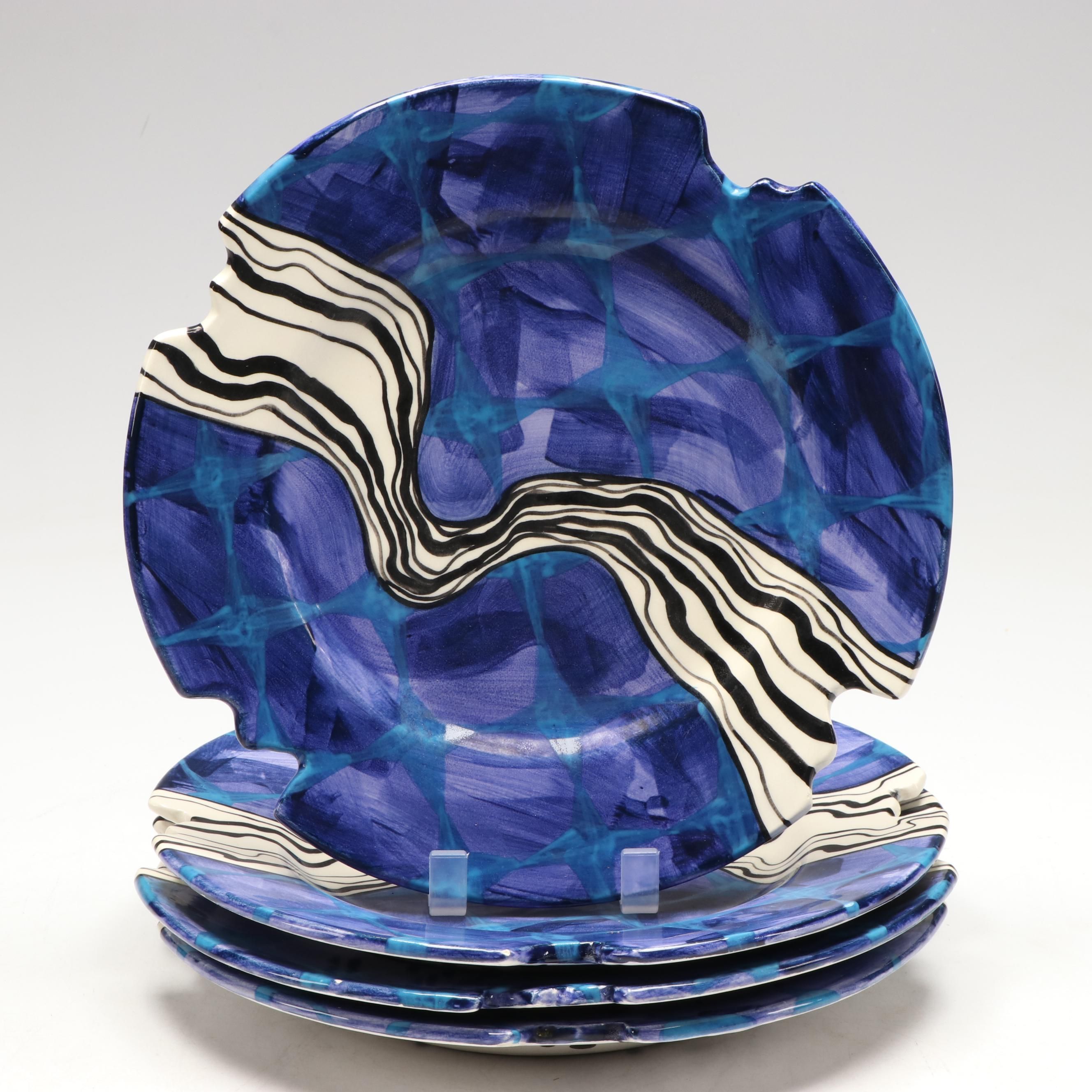 Linda Lee Patterned Ceramic Dinner Plates