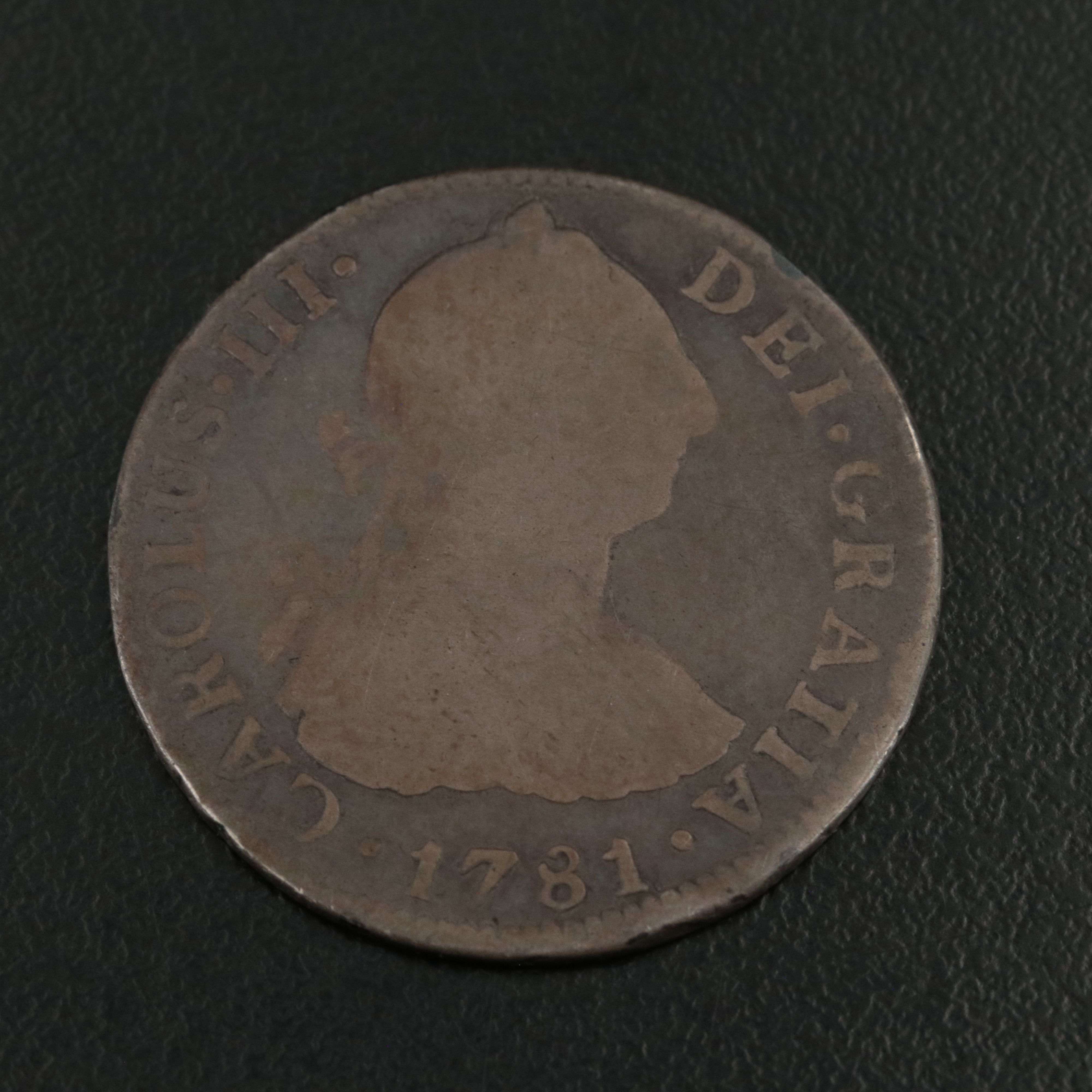 Two Spanish Colonial Silver 2 Reales Coins