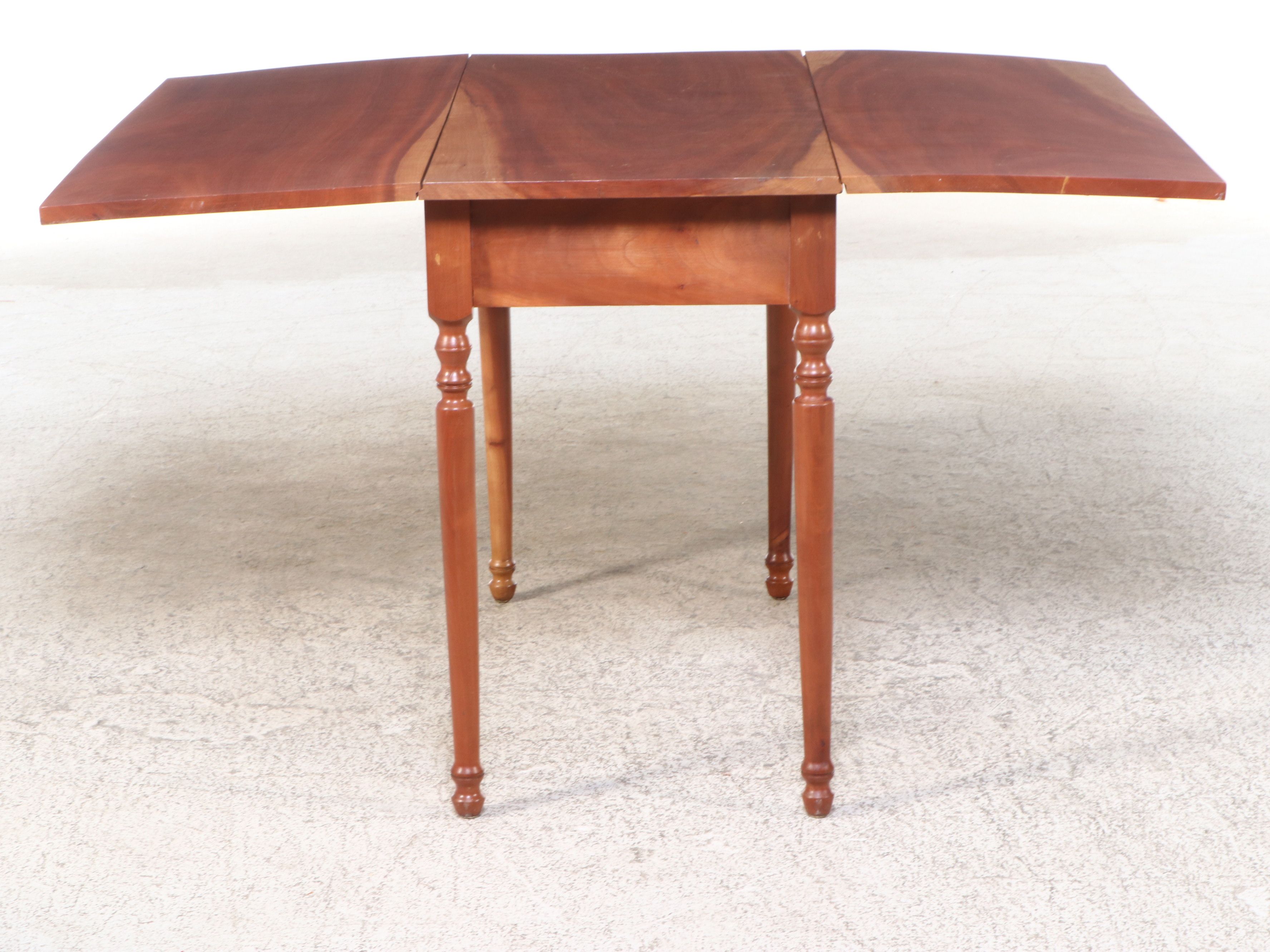 Sheraton Style Drop-Leaf Cherry Pembroke Table