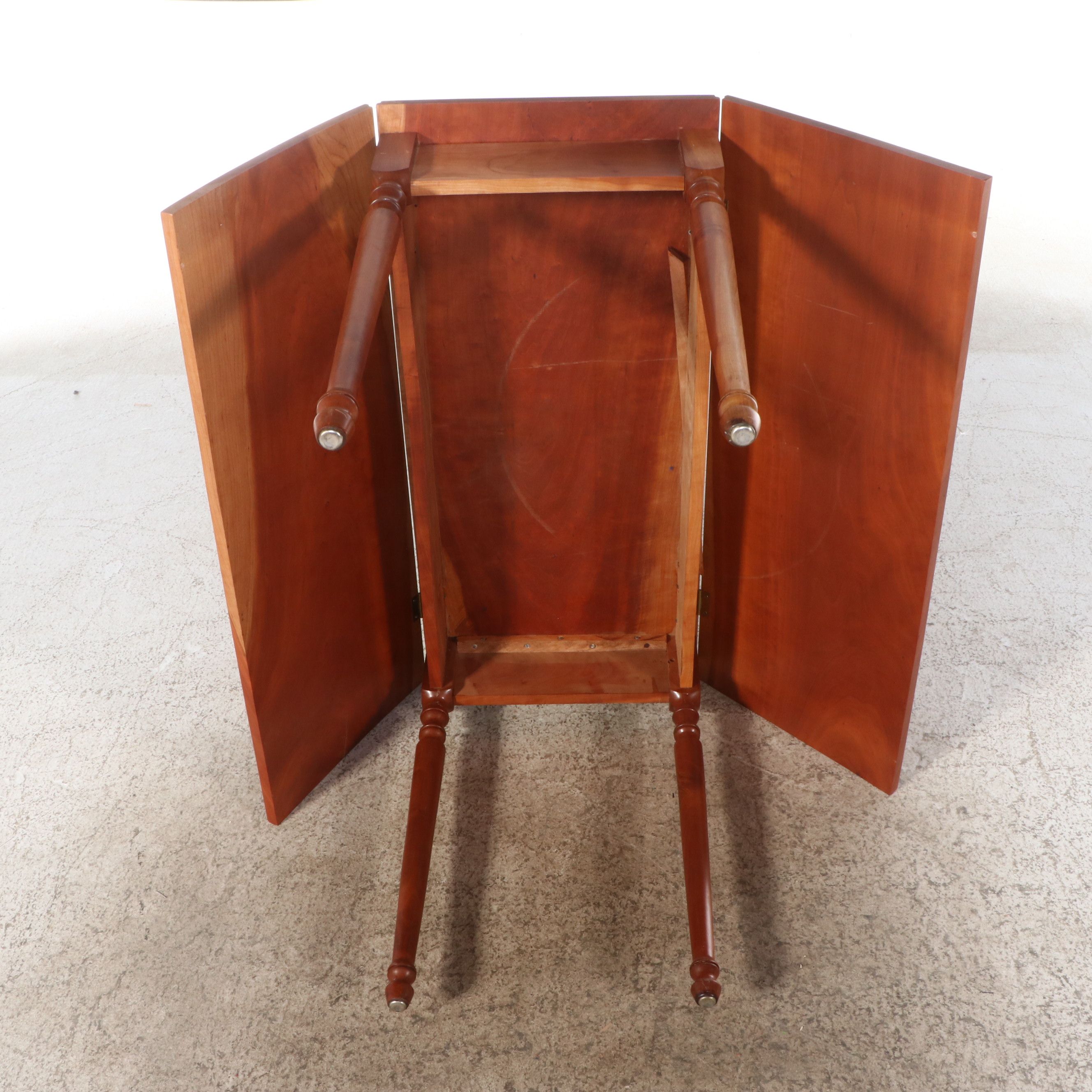 Sheraton Style Drop-Leaf Cherry Pembroke Table