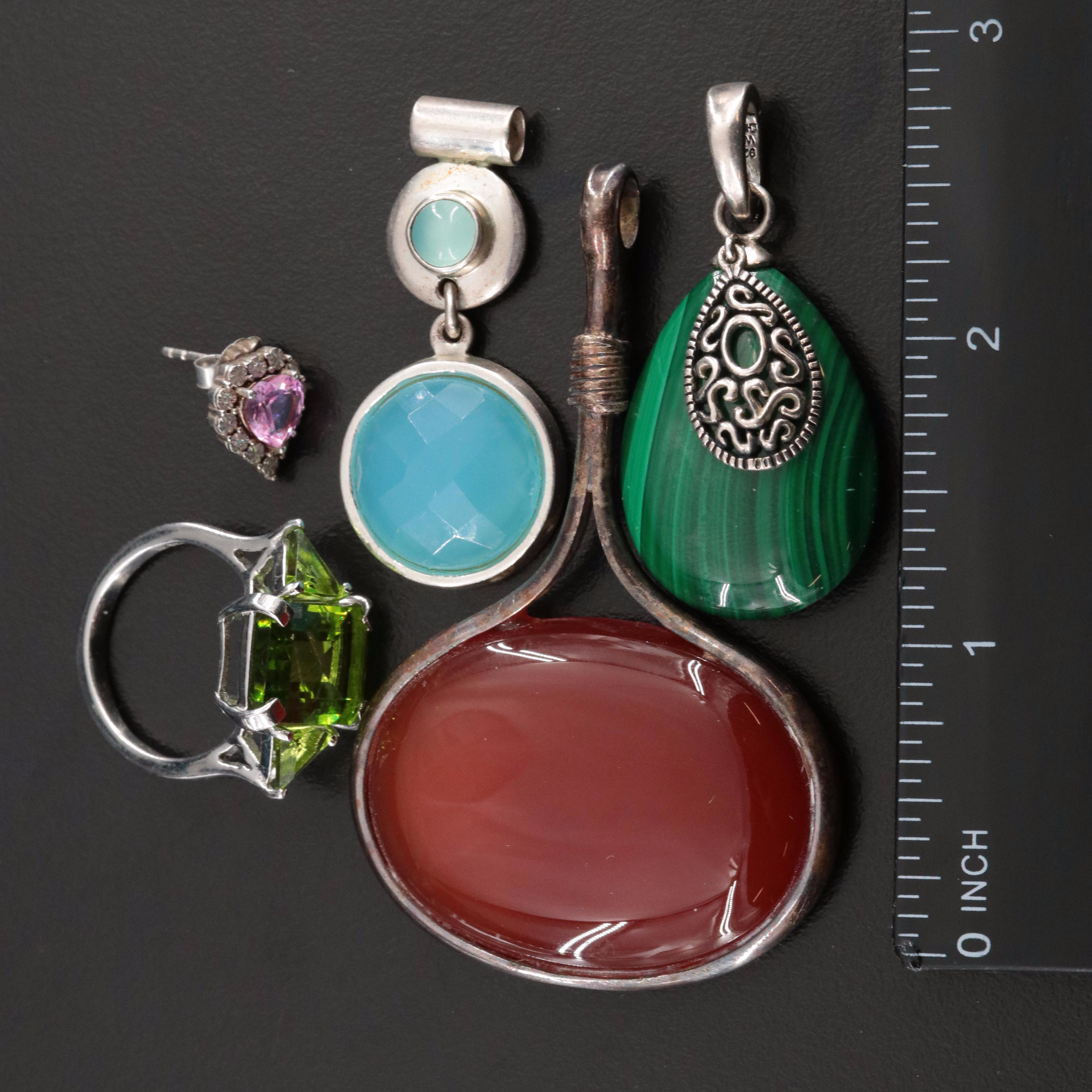 Agate, Tiger's Eye and Malachite Featured in Sterling Jewelry Collection