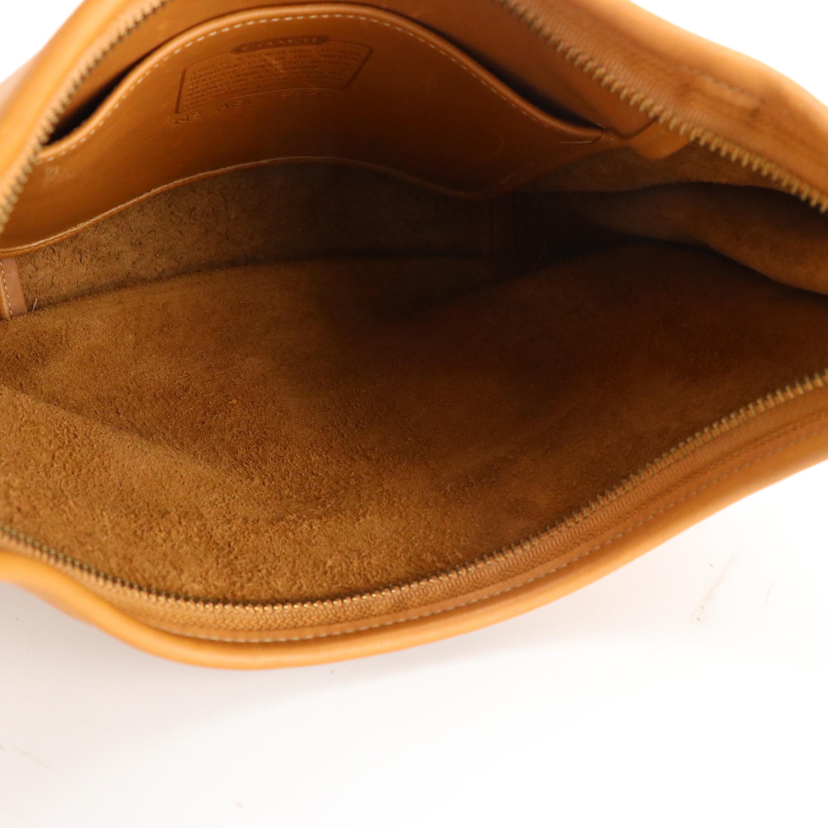 Coach Ergo Shoulder Bag in Caramel Brown Leather