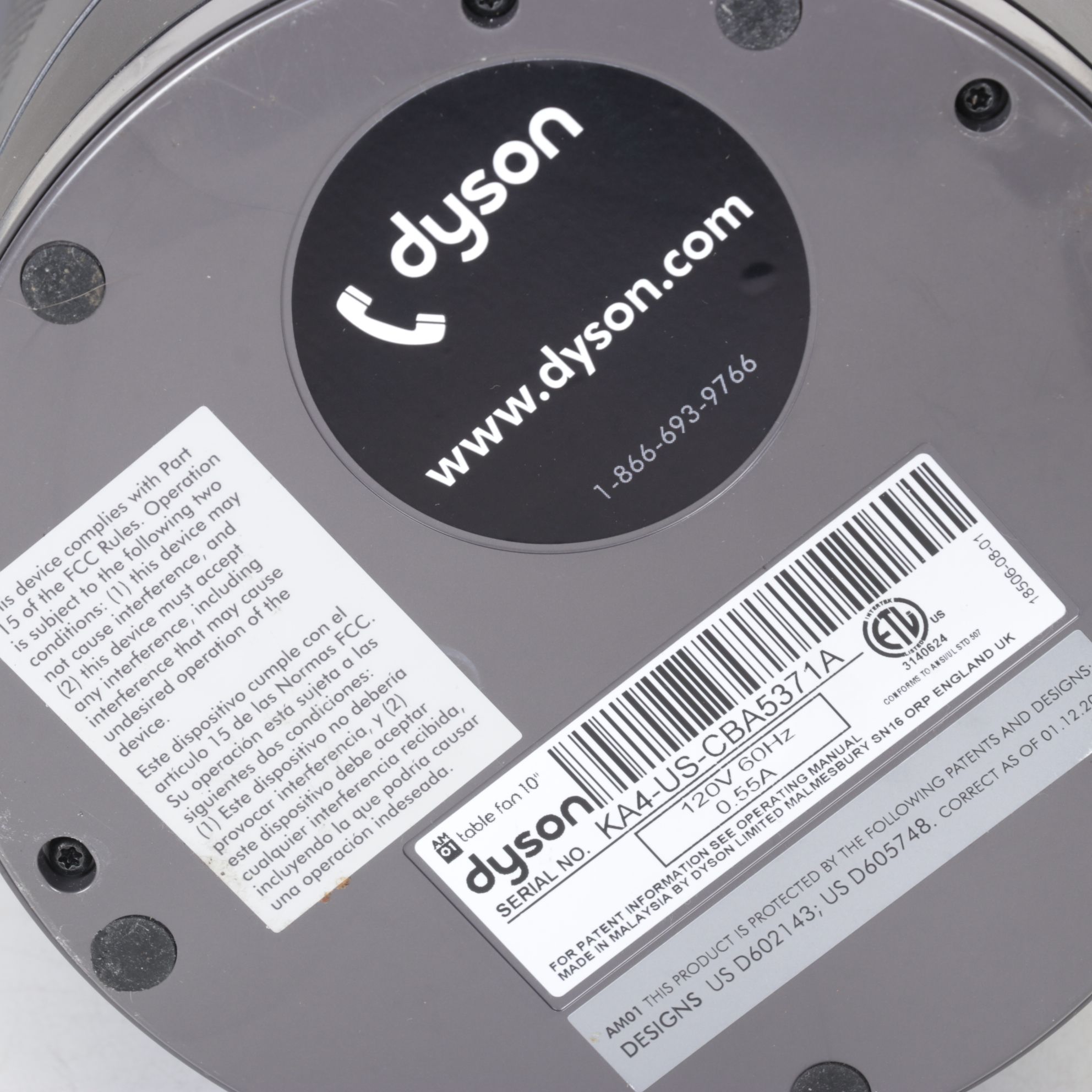 Dyson Air Multiplier AM01 Bladeless Table Fan in Blue