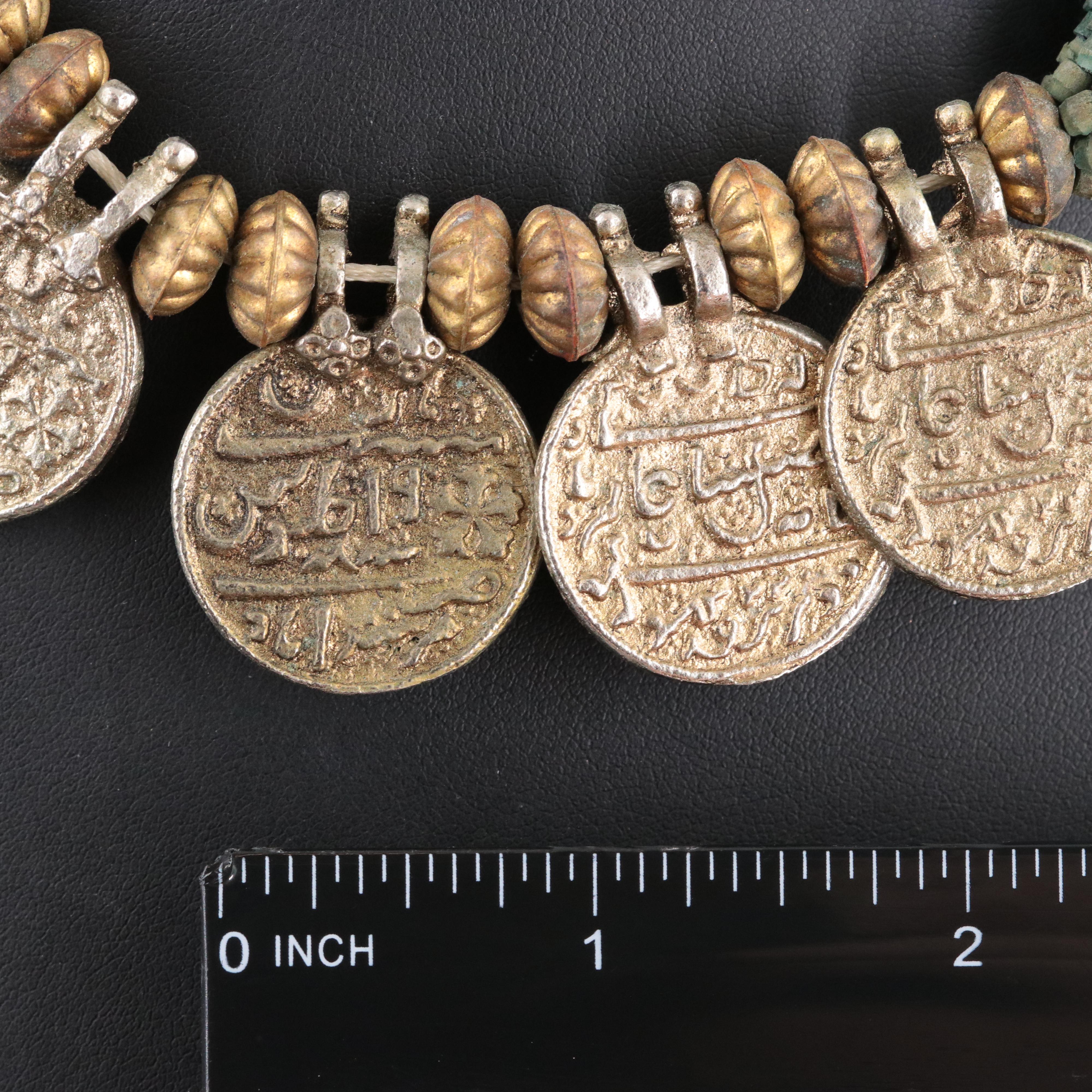 Replica Coin and Faience Torsade Necklace