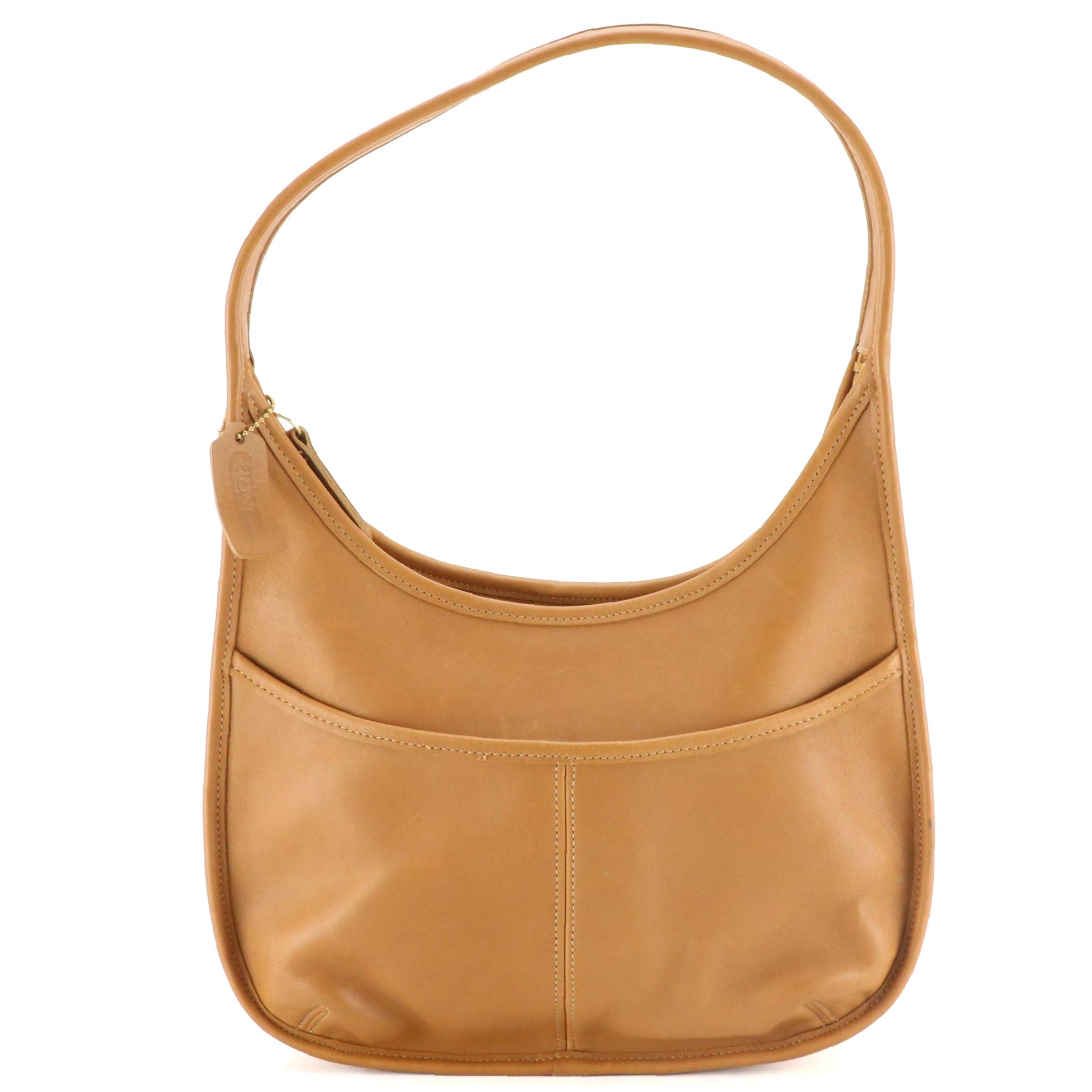 Coach Ergo Shoulder Bag in Caramel Brown Leather
