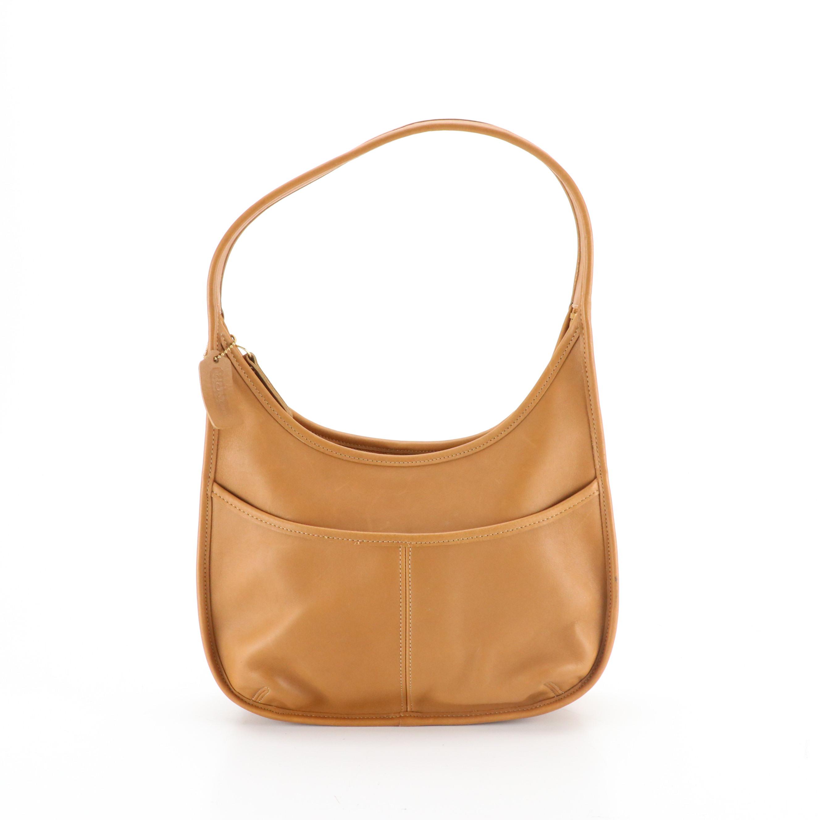 Coach Ergo Shoulder Bag in Caramel Brown Leather