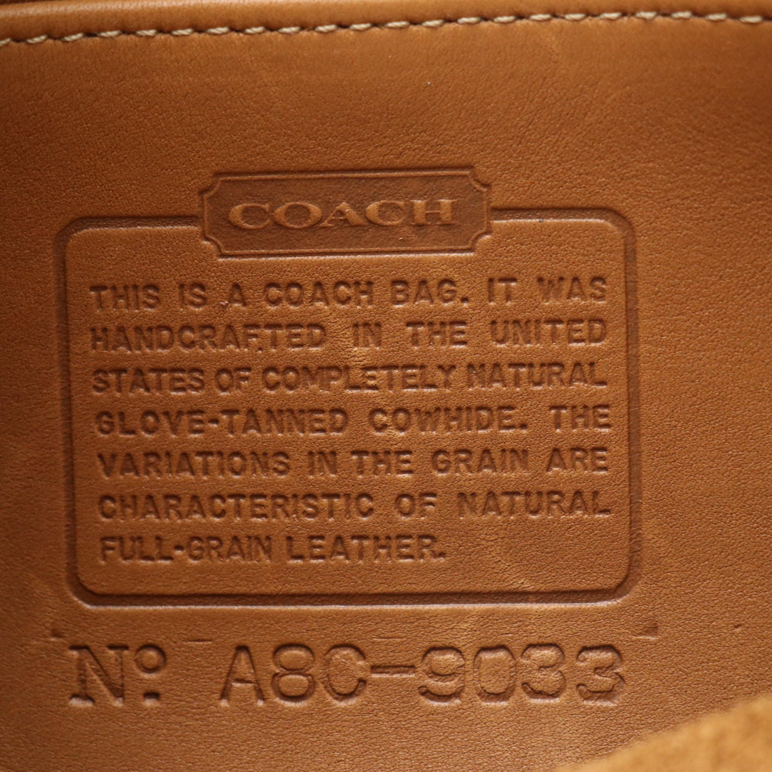 Coach Ergo Shoulder Bag in Caramel Brown Leather