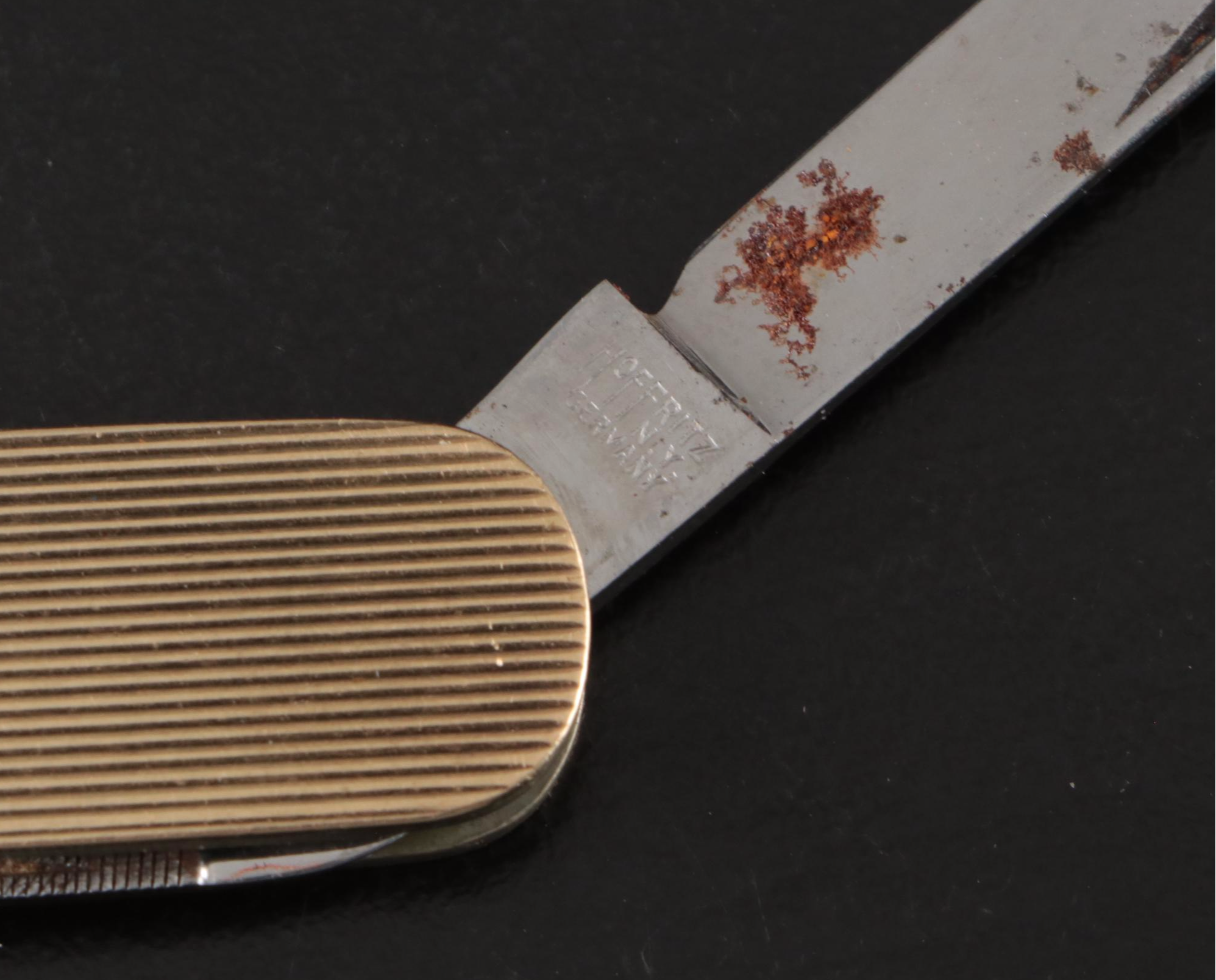 14K Gold Engraved Pocket Knives with Other Anson Folding Knife