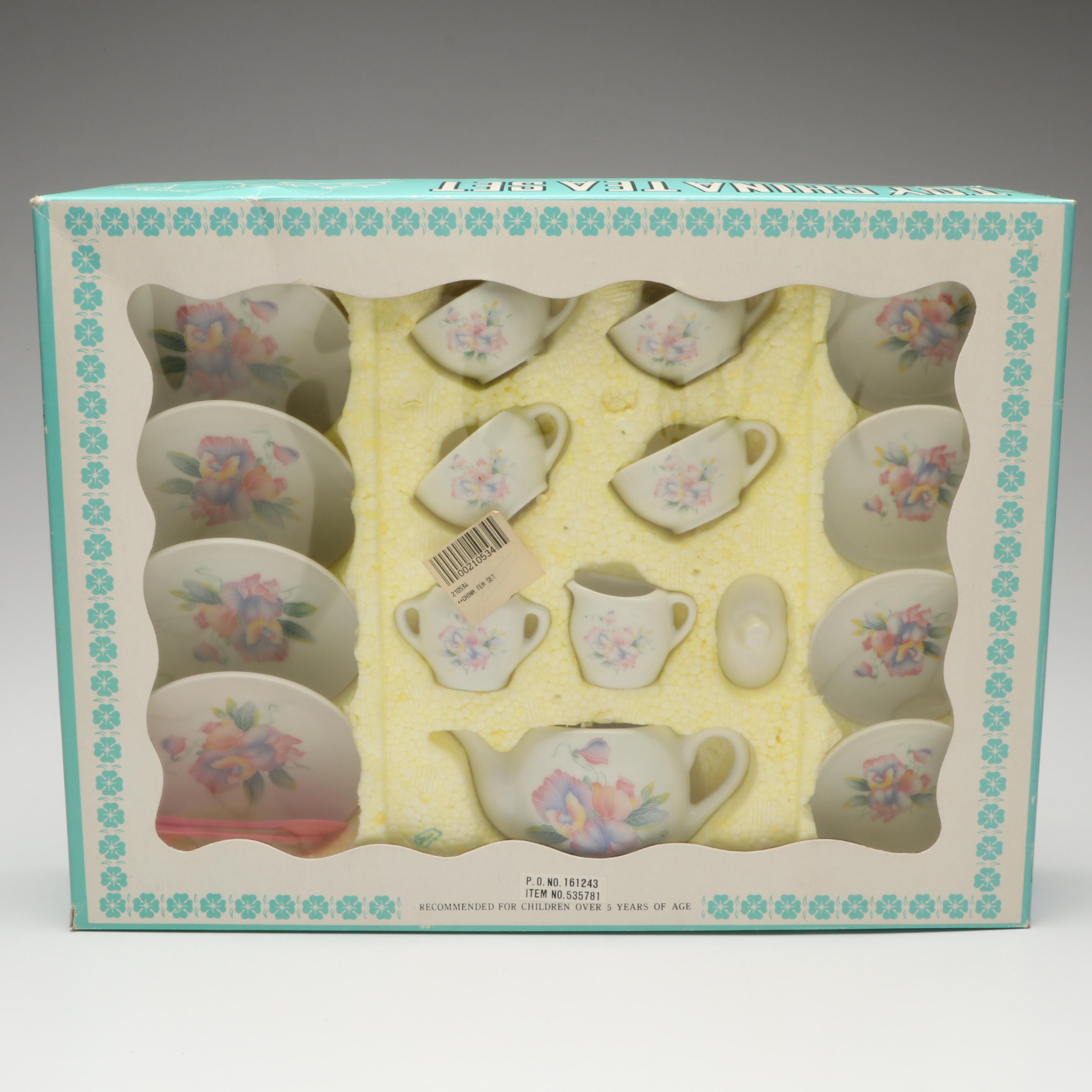 Summco Floral Toy China Tea Set
