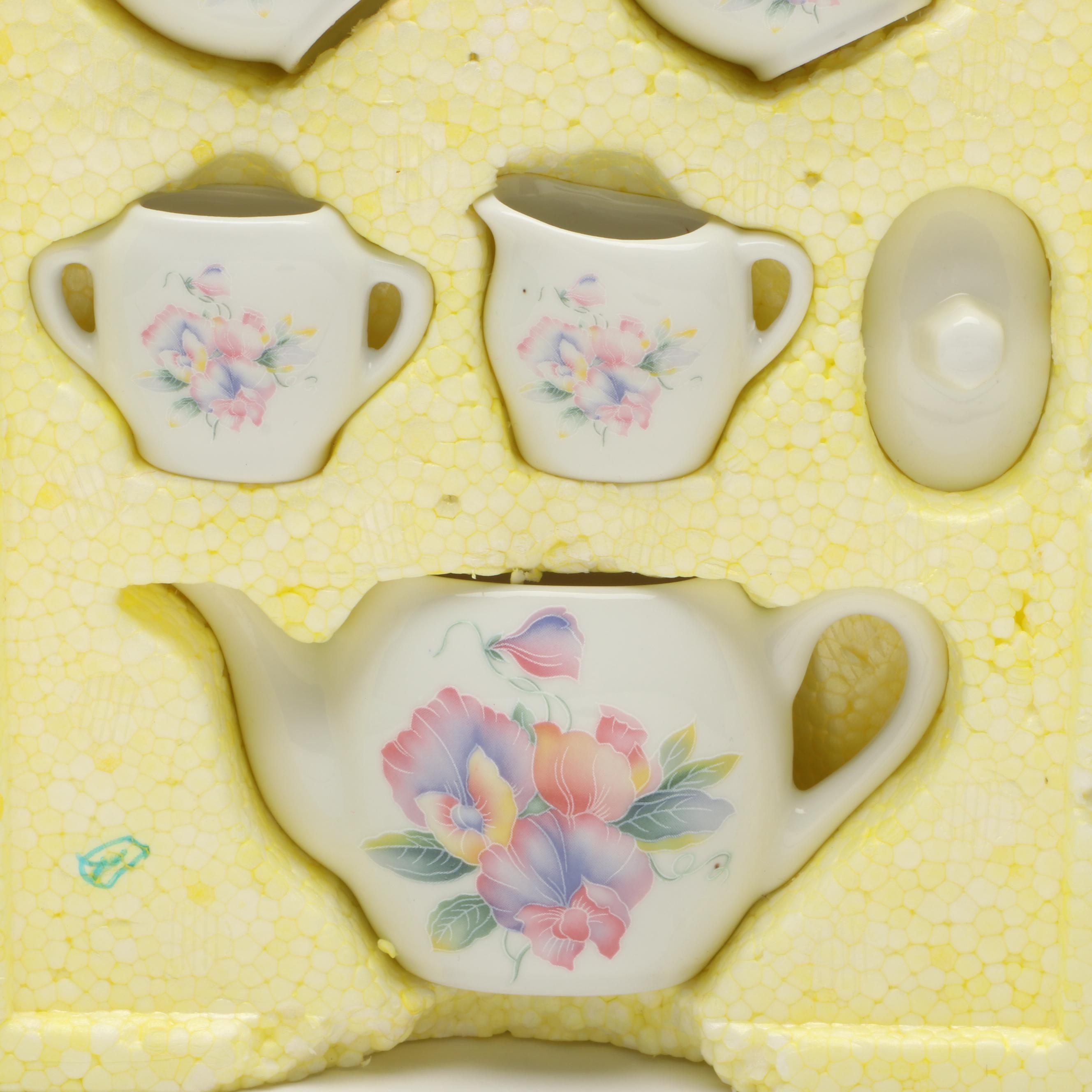 Summco Floral Toy China Tea Set