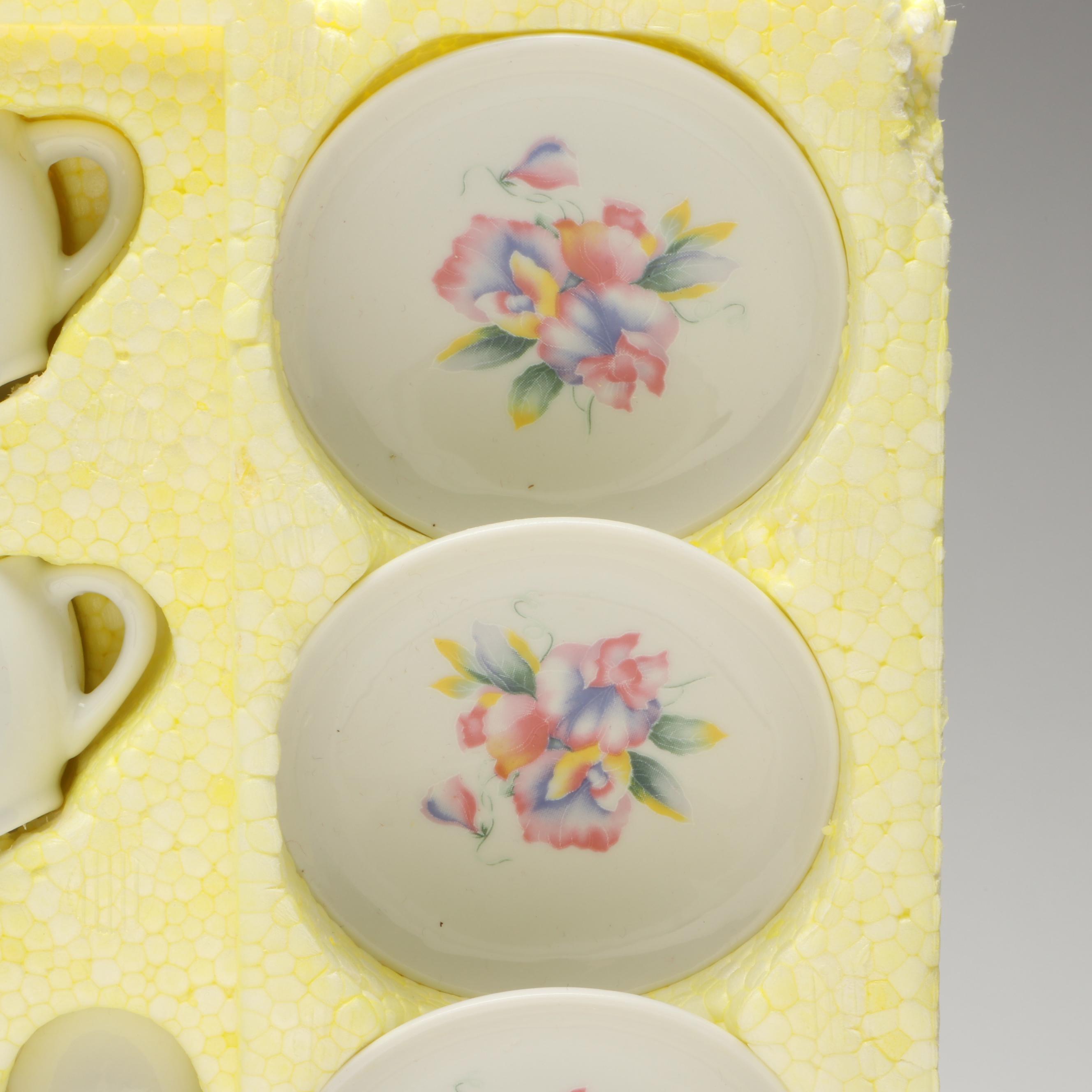 Summco Floral Toy China Tea Set