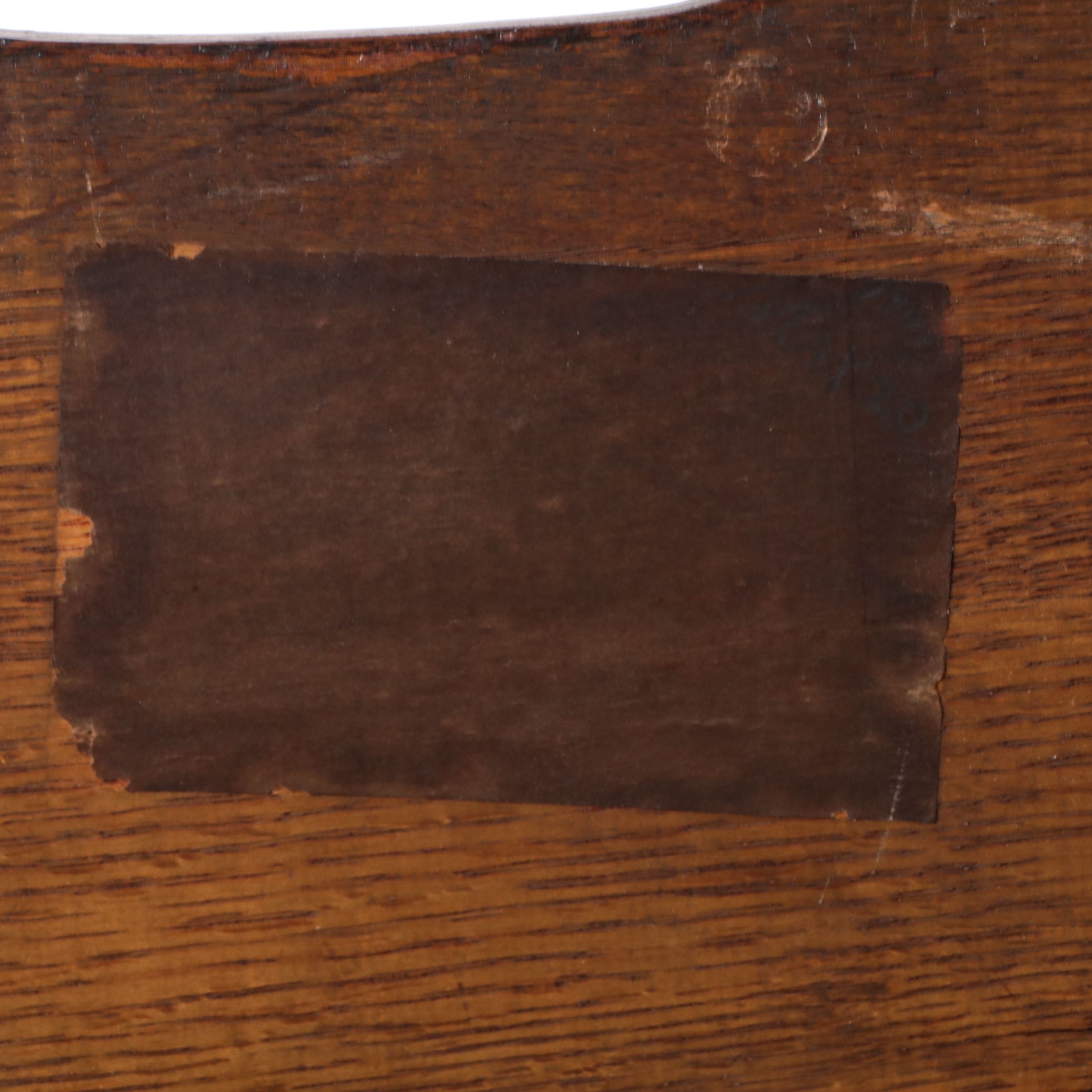 Antique Victorian Dark Oak China Cabinet