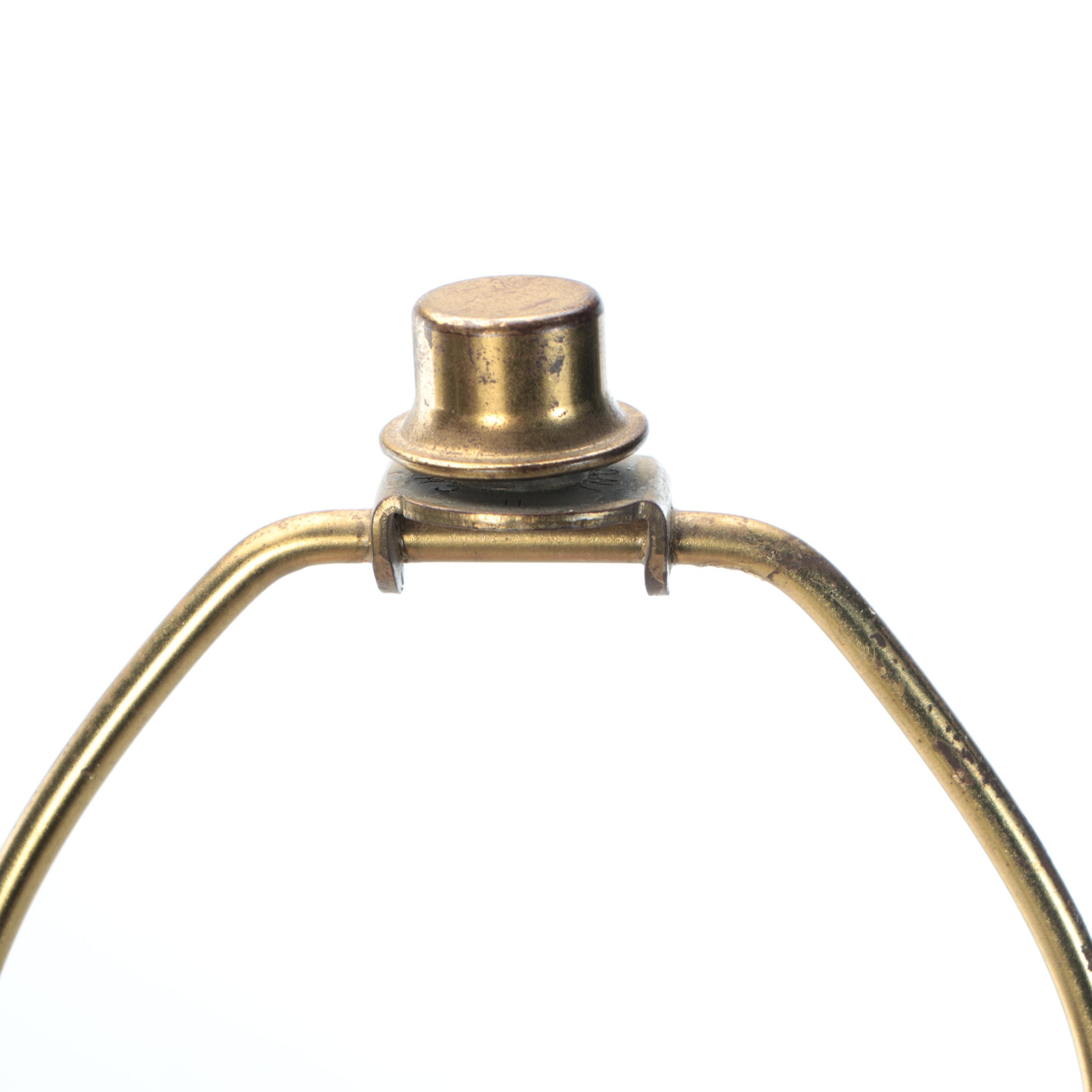 Mid Century Modern Lava Glaze Ceramic Table Lamp, Vintage