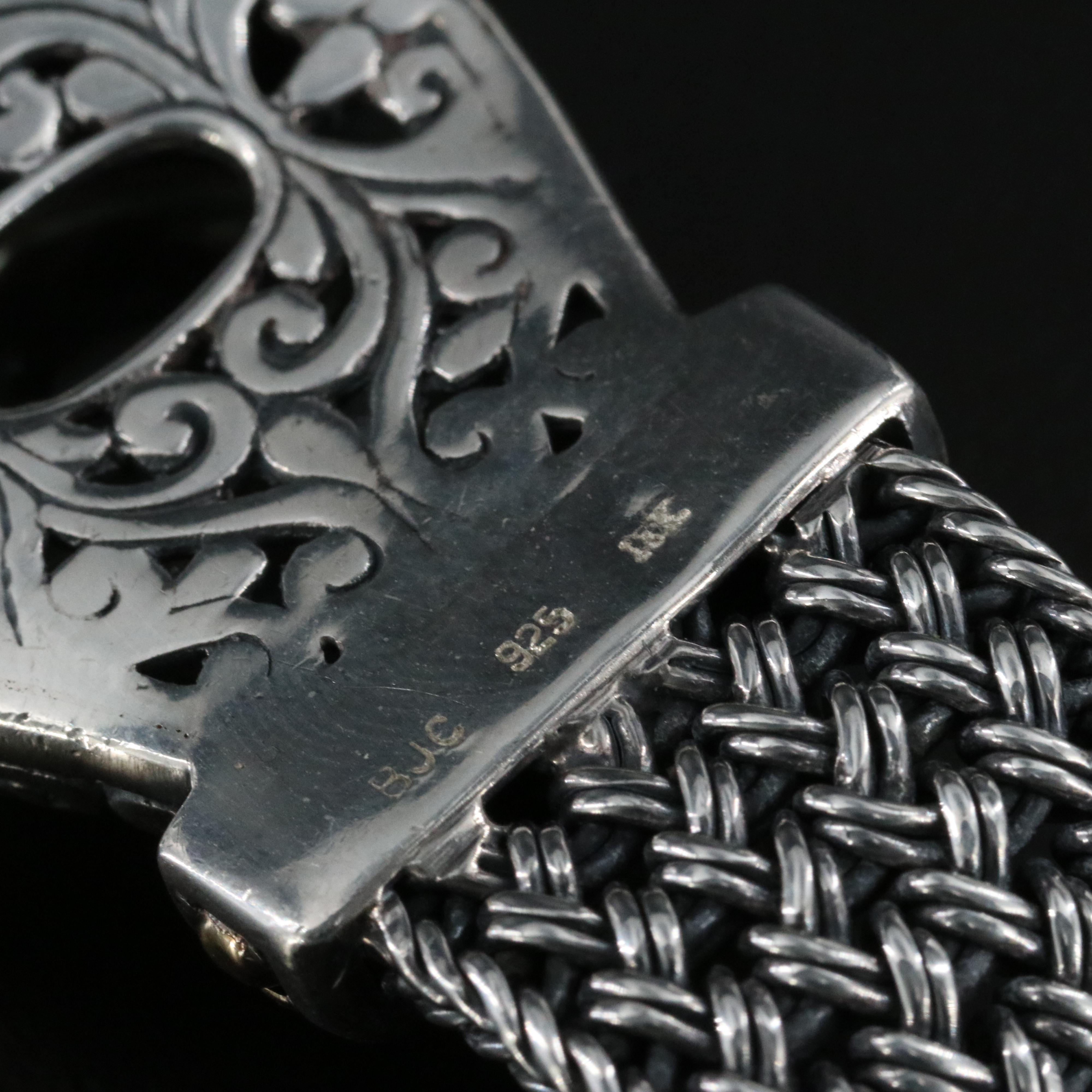 Samuel Benham Sterling Prasiolite Bracelet with 18K Accents