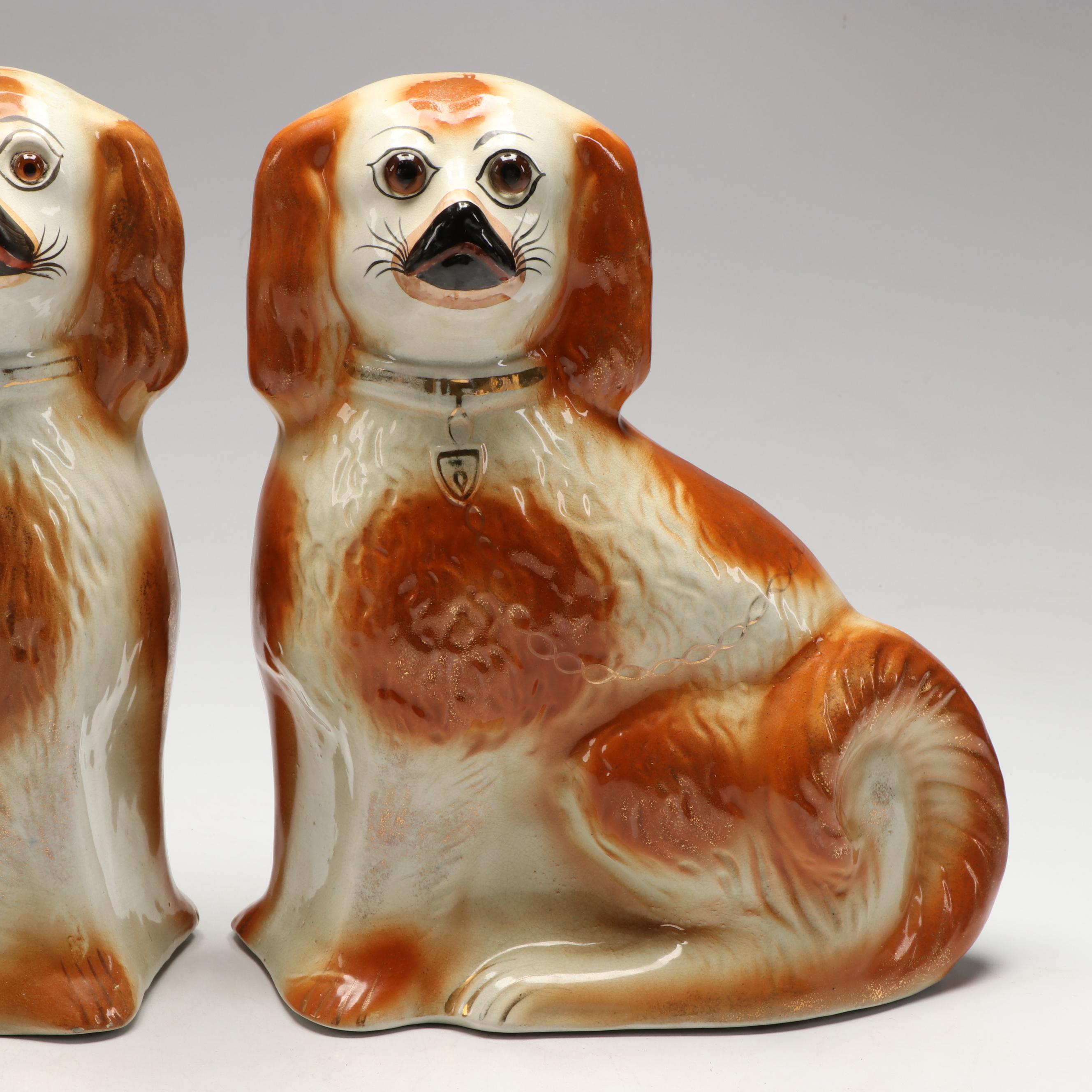 Staffordshire Style Ceramic Dogs