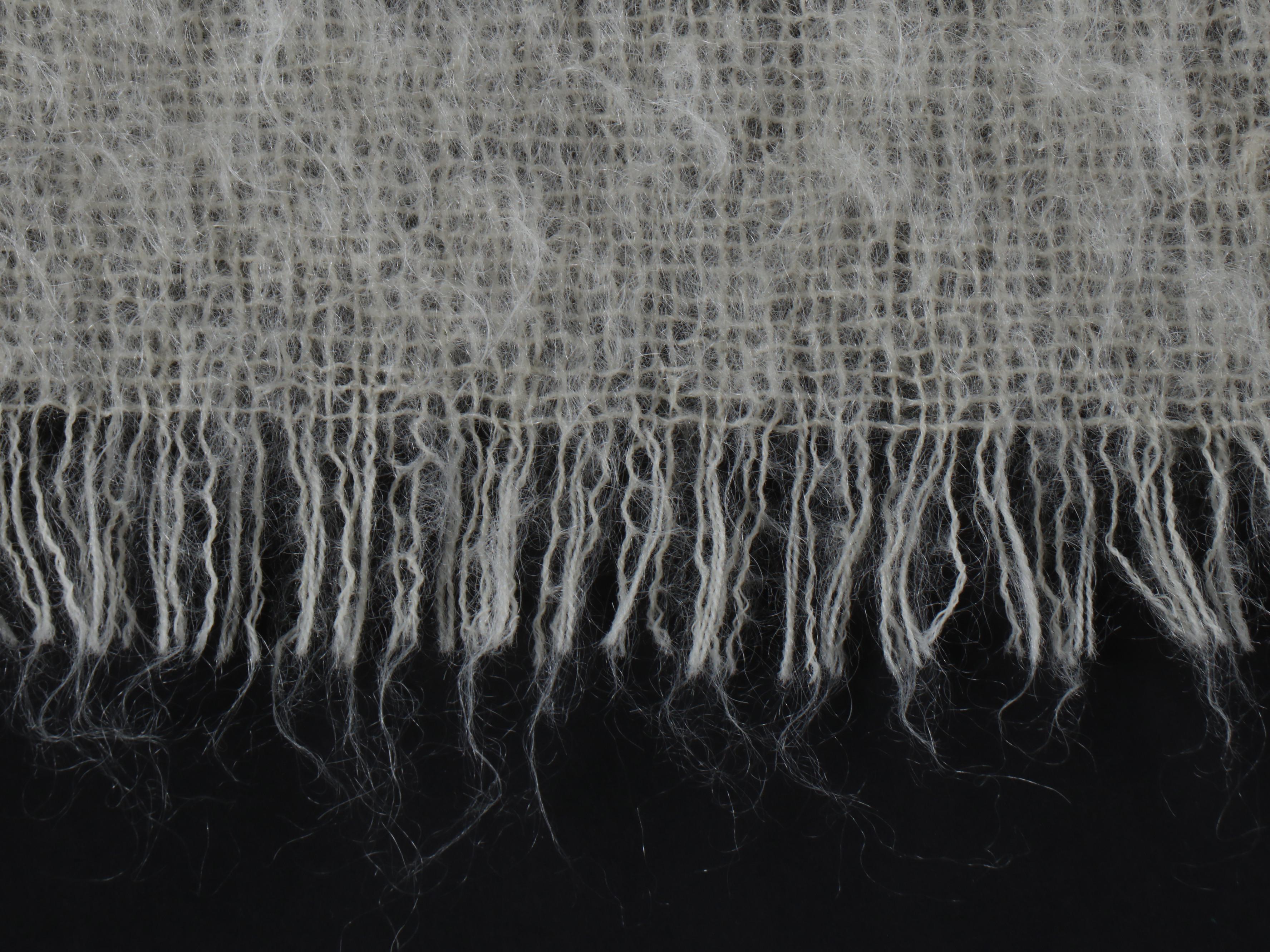 Natori Mohair and Wool Throw Blanket