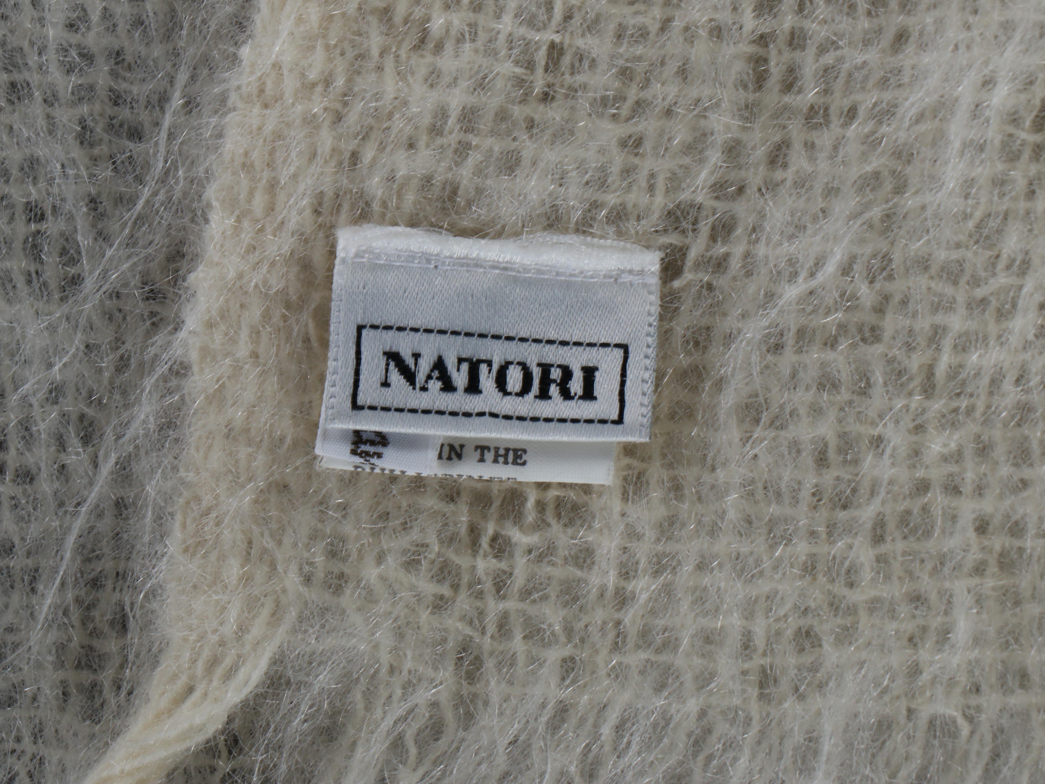 Natori Mohair and Wool Throw Blanket