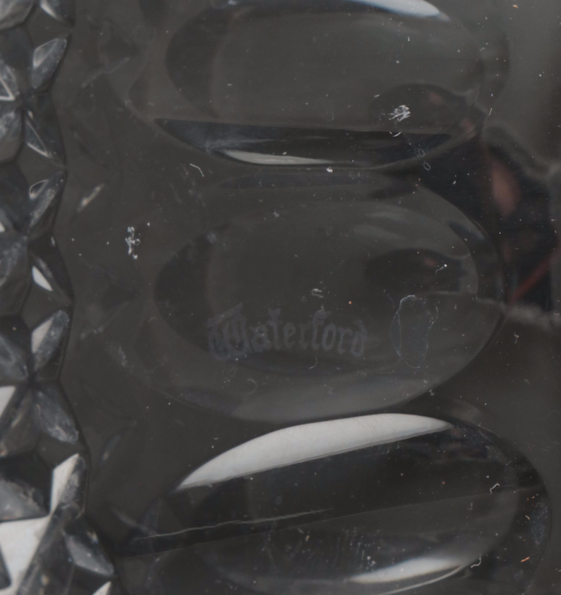 Waterford "Lismore" Cut Crystal Divided Dish with "Colleen" Bowl