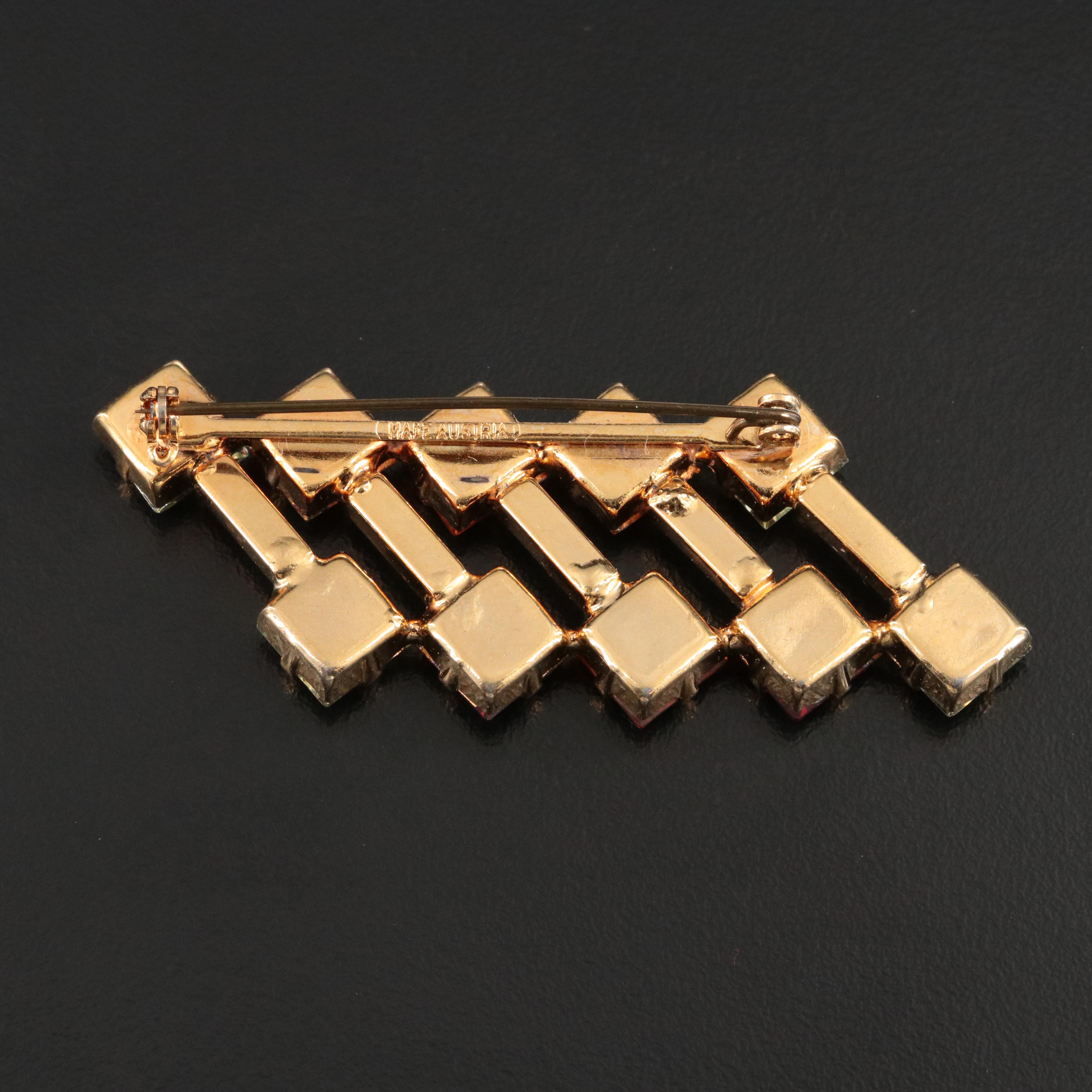 Austrian Crystal Brooch
