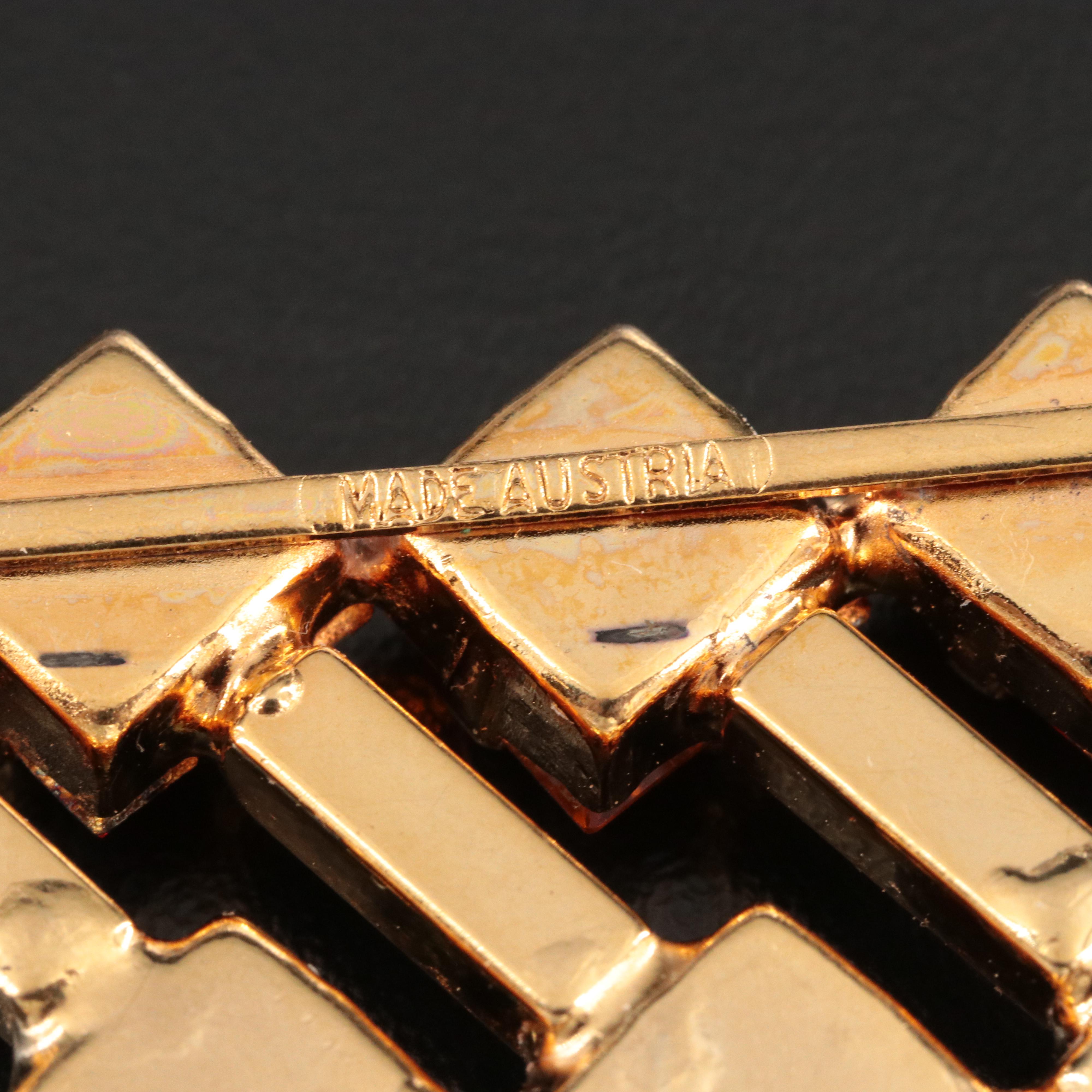 Austrian Crystal Brooch