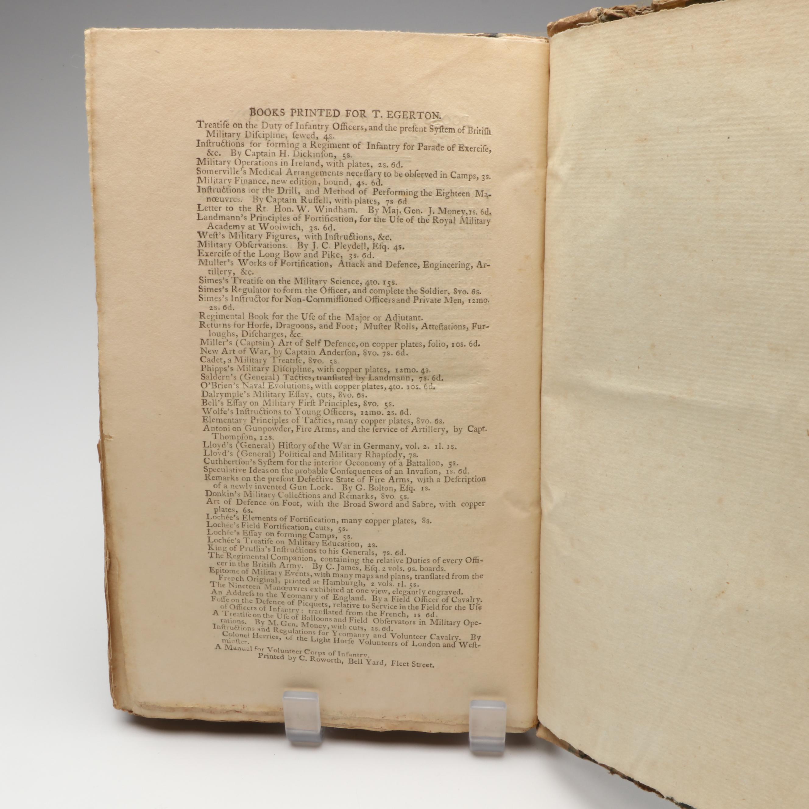 "Rules and Regulations for the Sword Exercise of the Cavalry" by William Fawcett