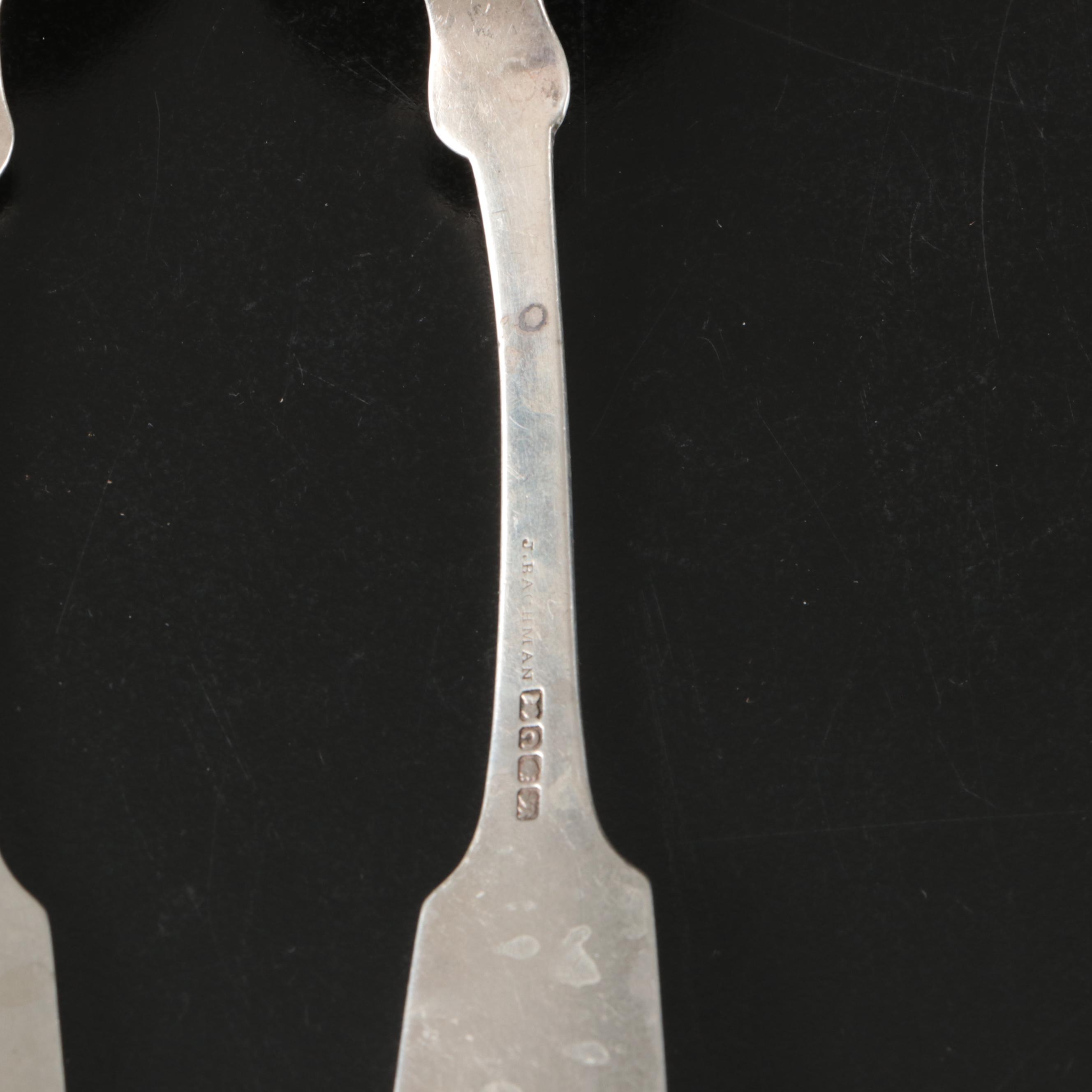 Atkin Brothers Sterling Silver Letter Opener With Coin Silver Spoons