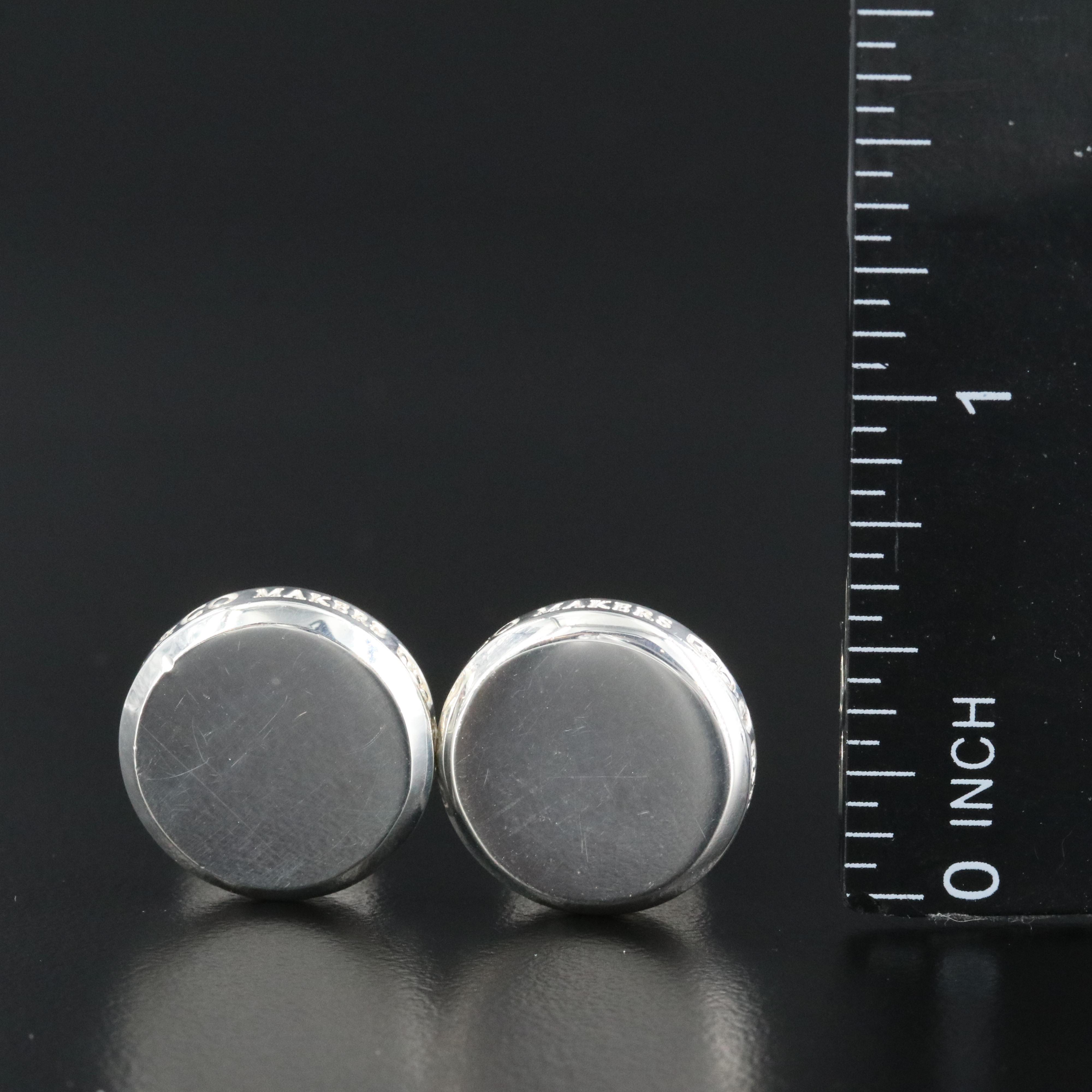 Tiffany & Co. 1837 Makers Sterling Silver Cufflinks