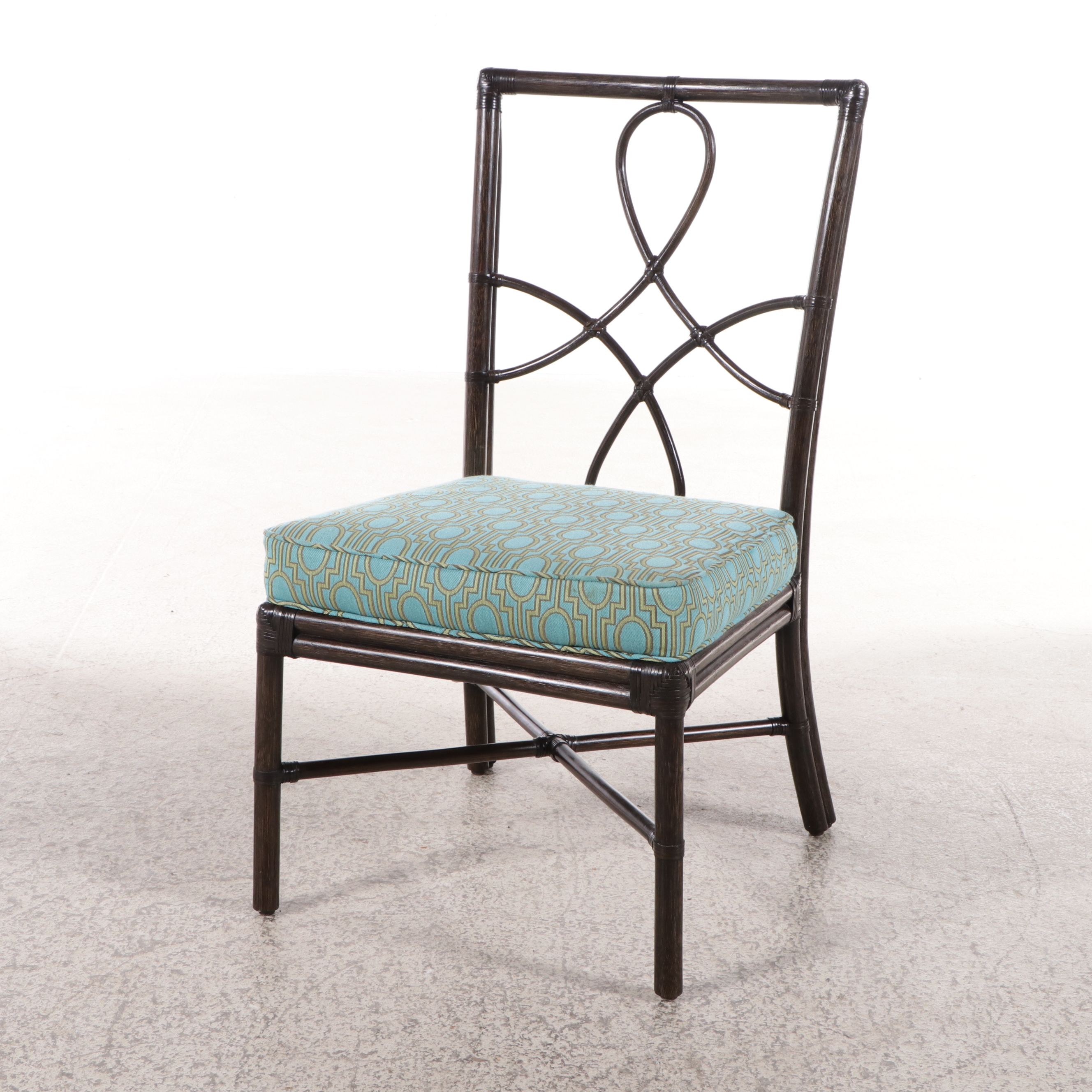 Selamat Design "Elise" Clove-Back Rattan Side Chair