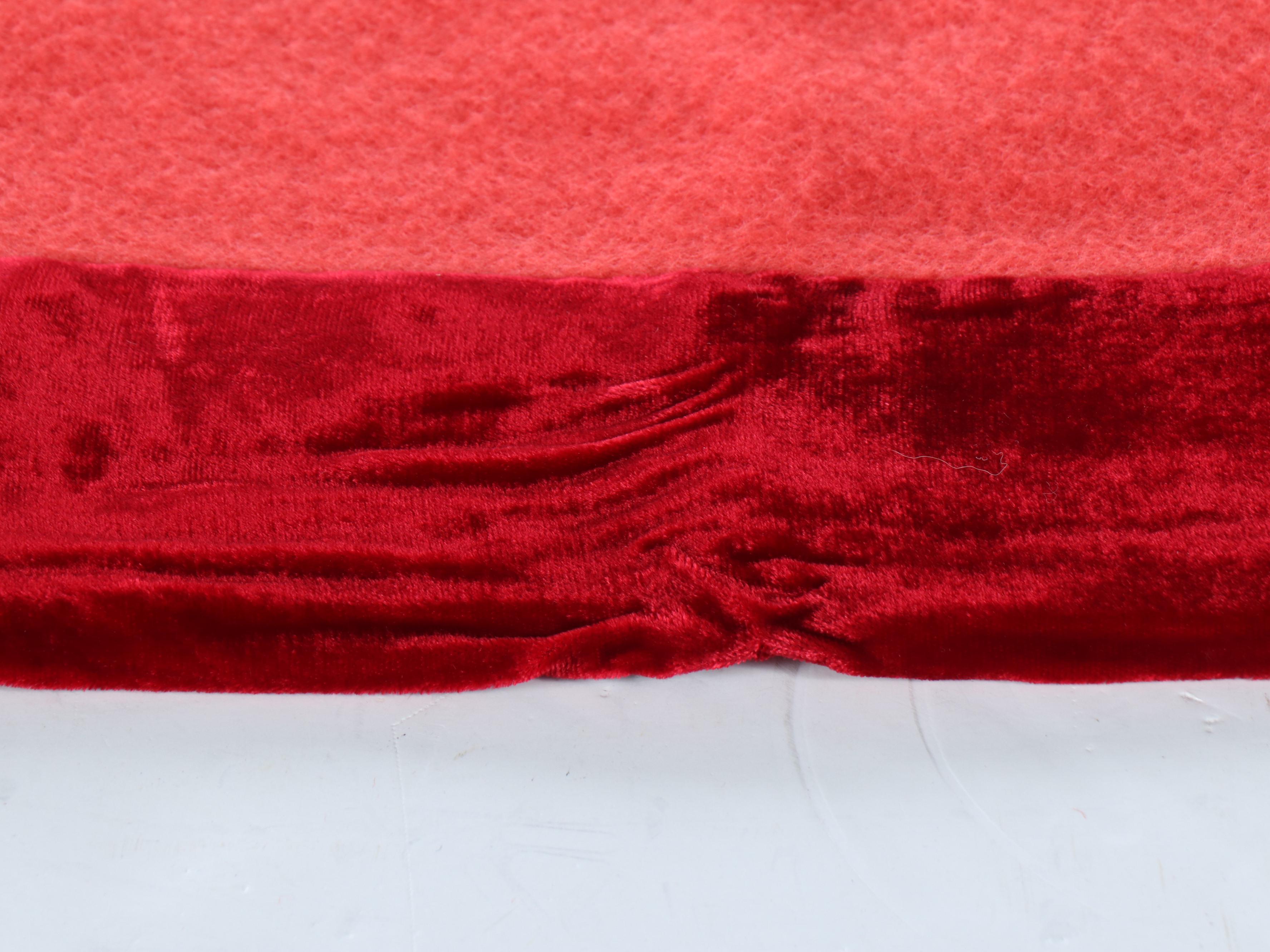 Pair of Victorian Style Velveteen Trimmed Wool Blend Blankets