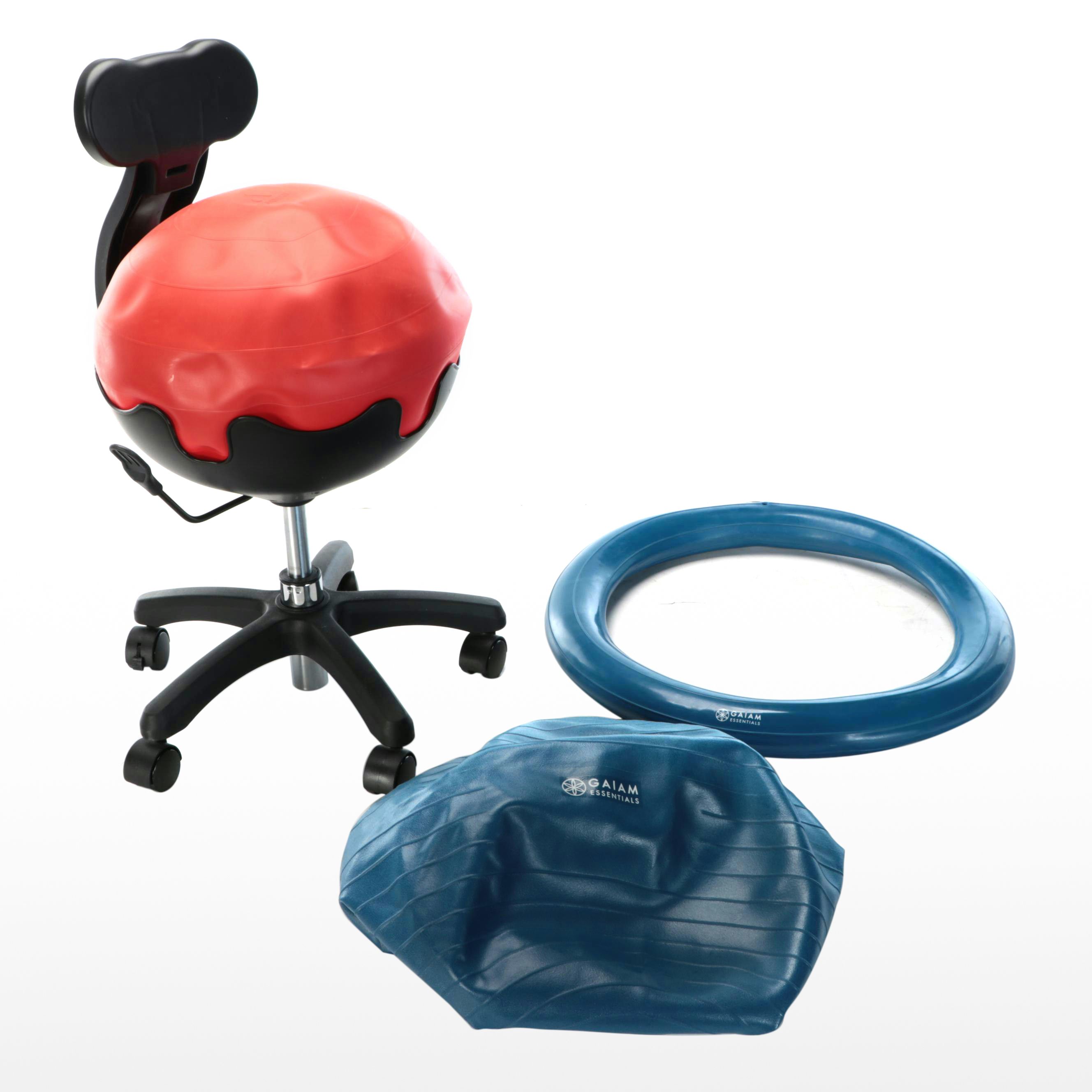 Aeromat Ball Office Chair with Gaiam Exercise Ball